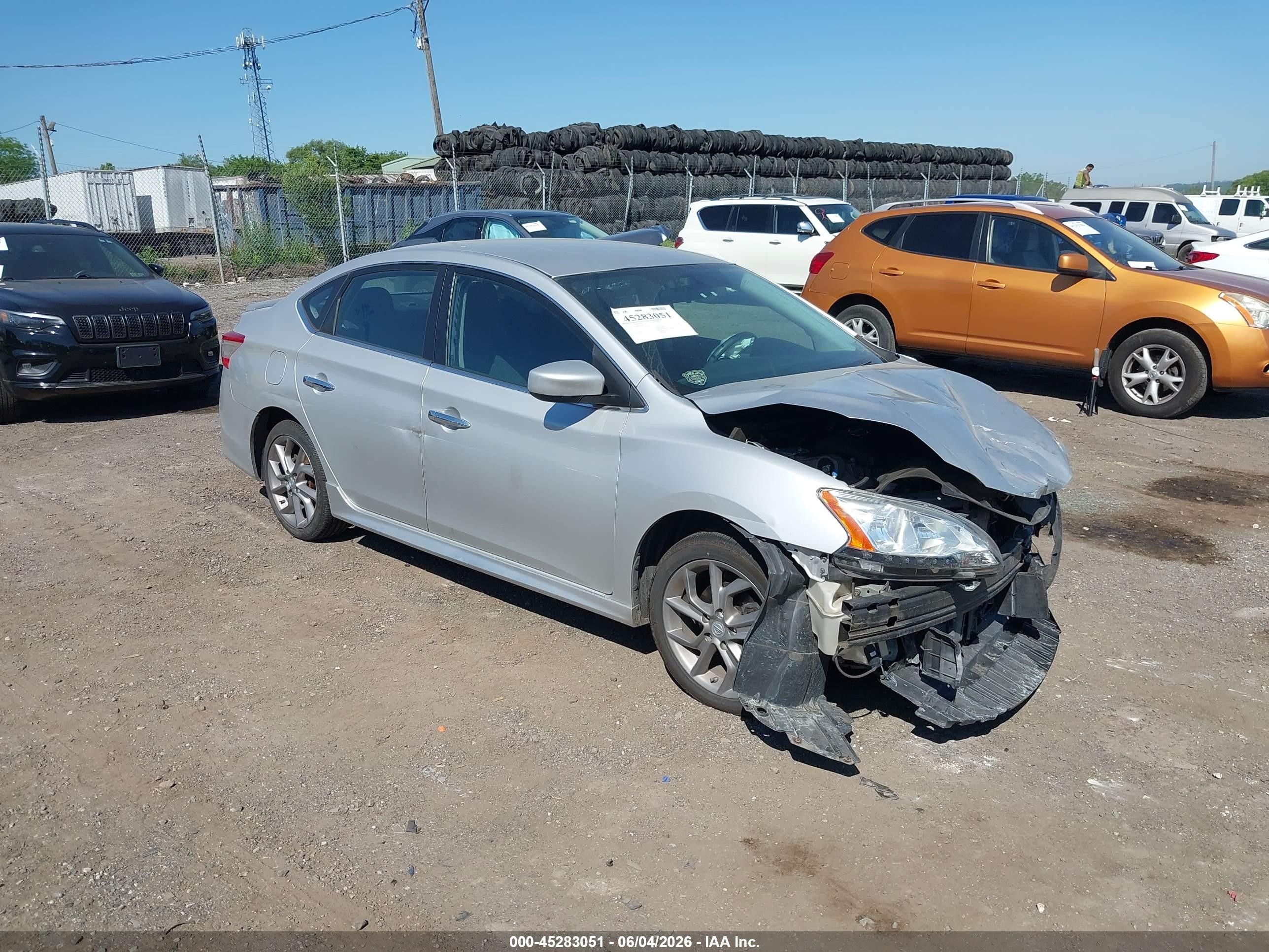2013 Nissan Sentra Sr Silver vin: 3N1AB7AP8DL799248