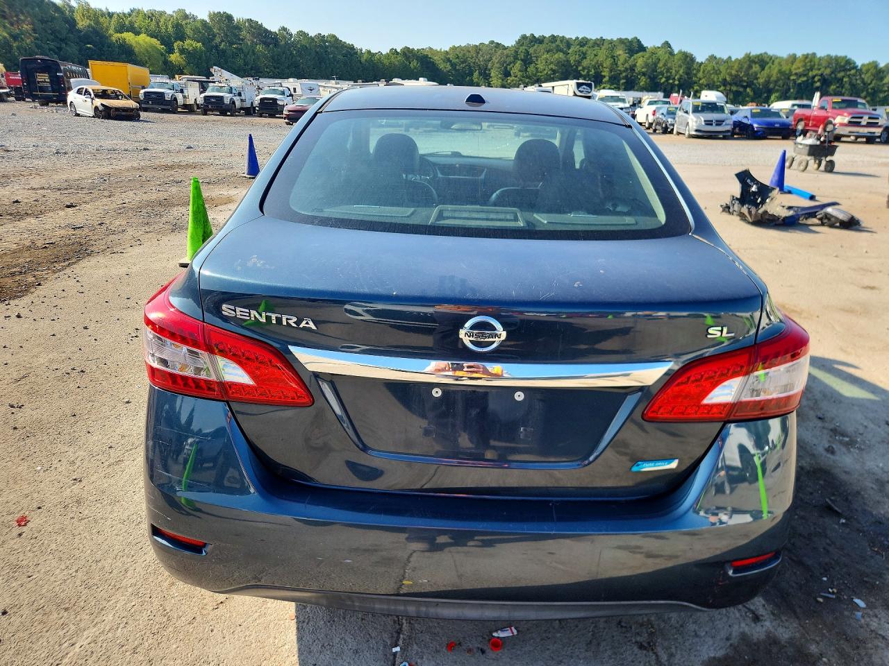 2014 Nissan Sentra Sl Blue vin: 3N1AB7AP8EL608011