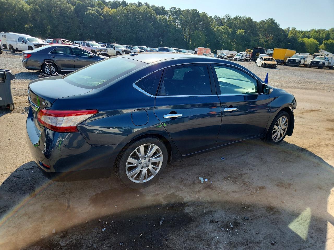 2014 Nissan Sentra Sl Blue vin: 3N1AB7AP8EL608011