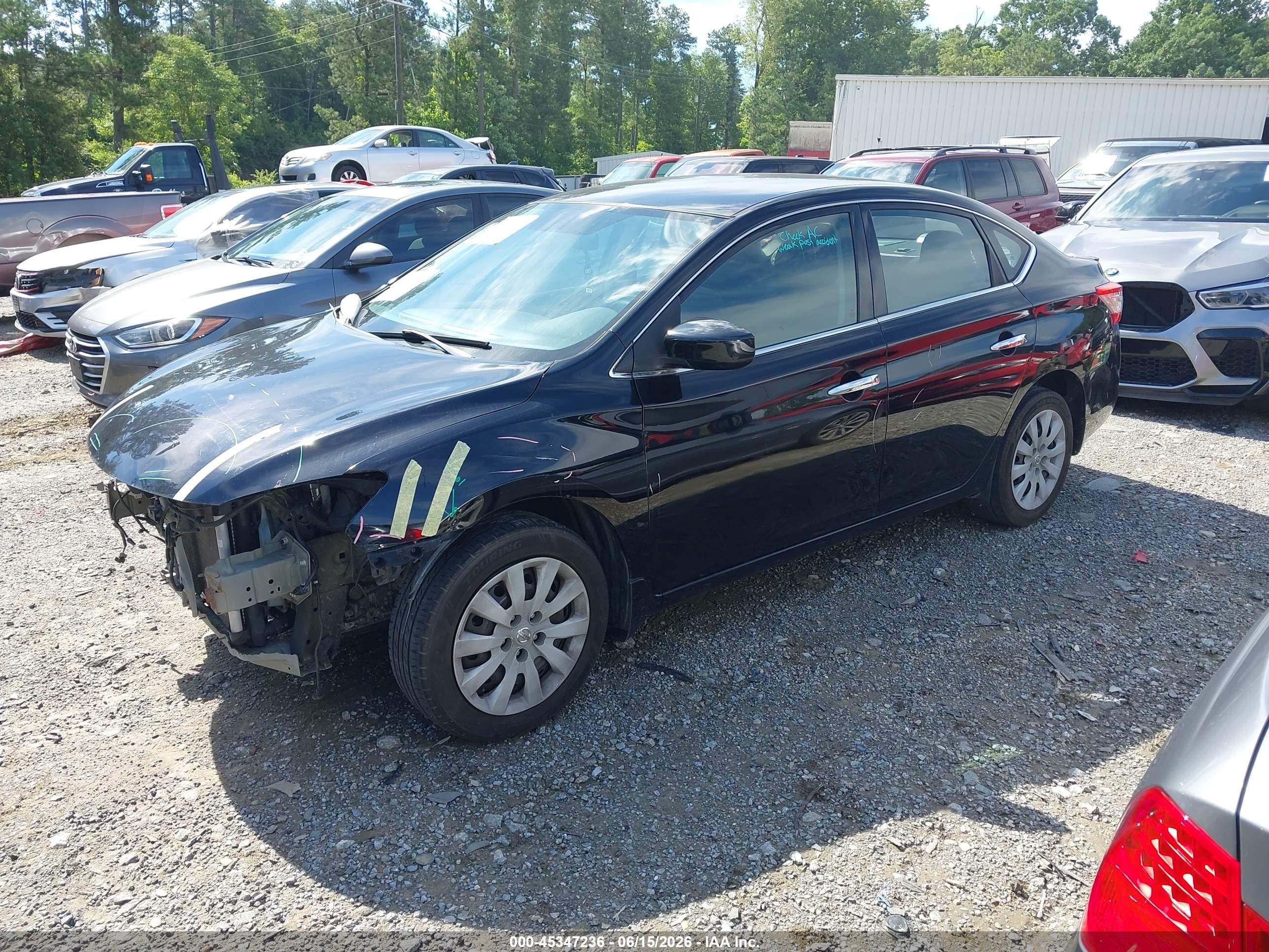 2014 Nissan Sentra Fe+ S Black vin: 3N1AB7AP8EL616545