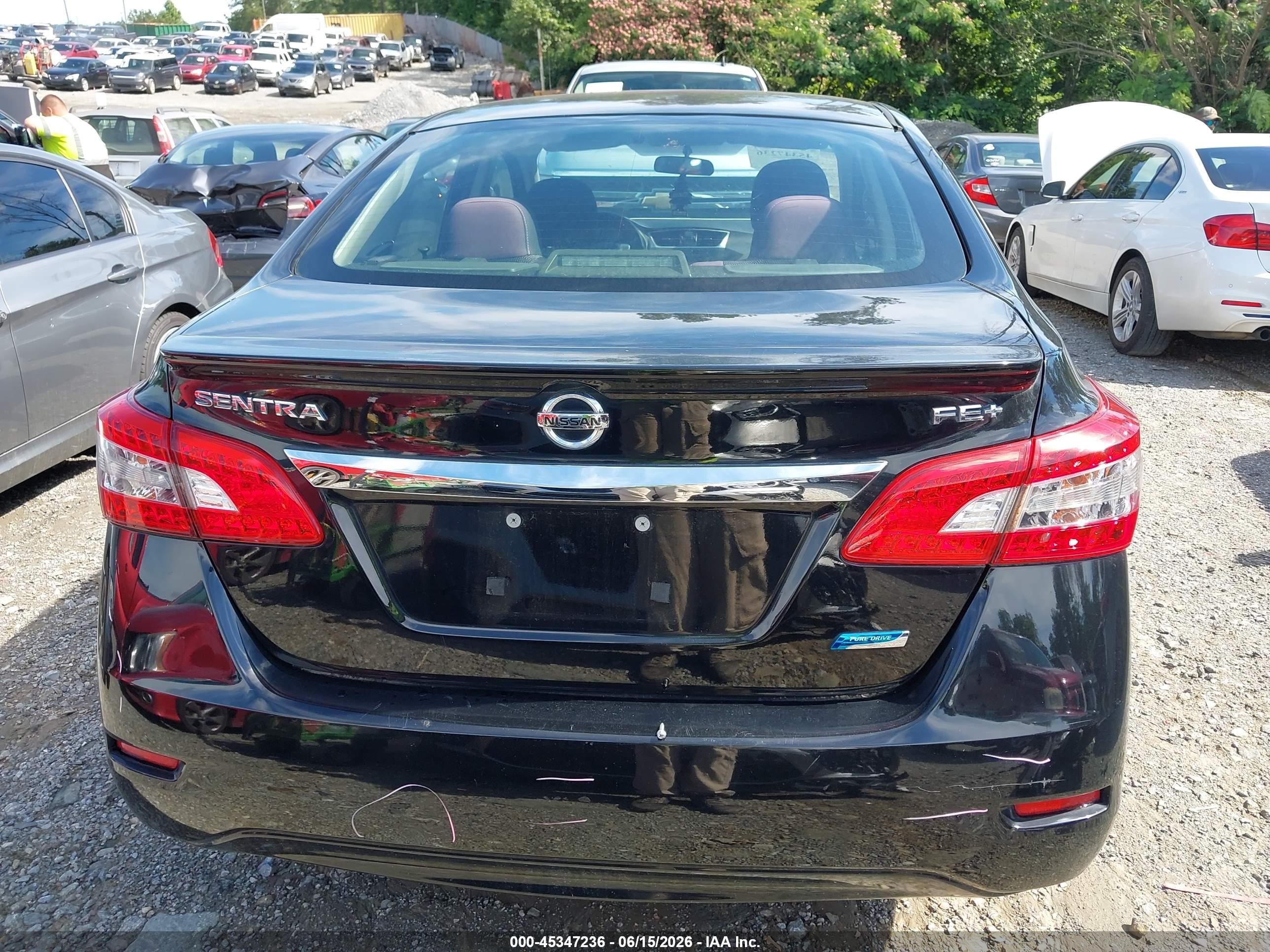 2014 Nissan Sentra Fe+ S Black vin: 3N1AB7AP8EL616545