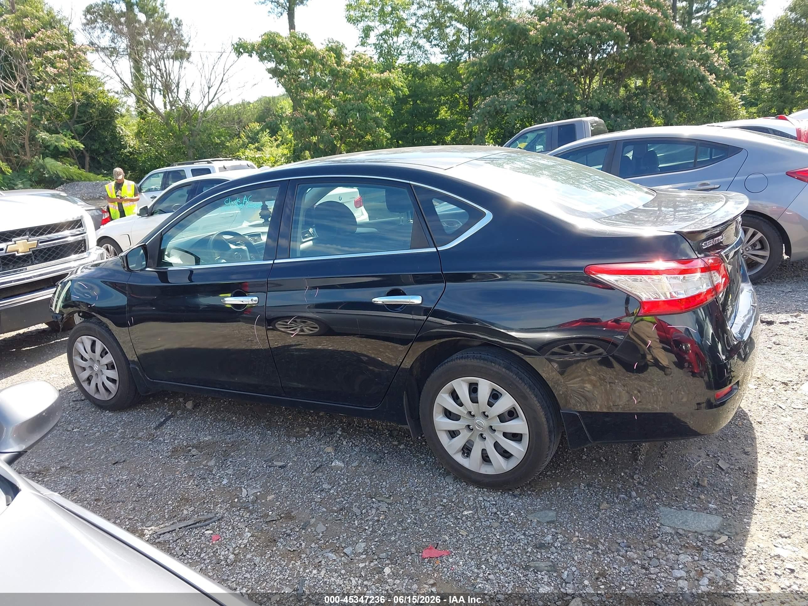 2014 Nissan Sentra Fe+ S Black vin: 3N1AB7AP8EL616545