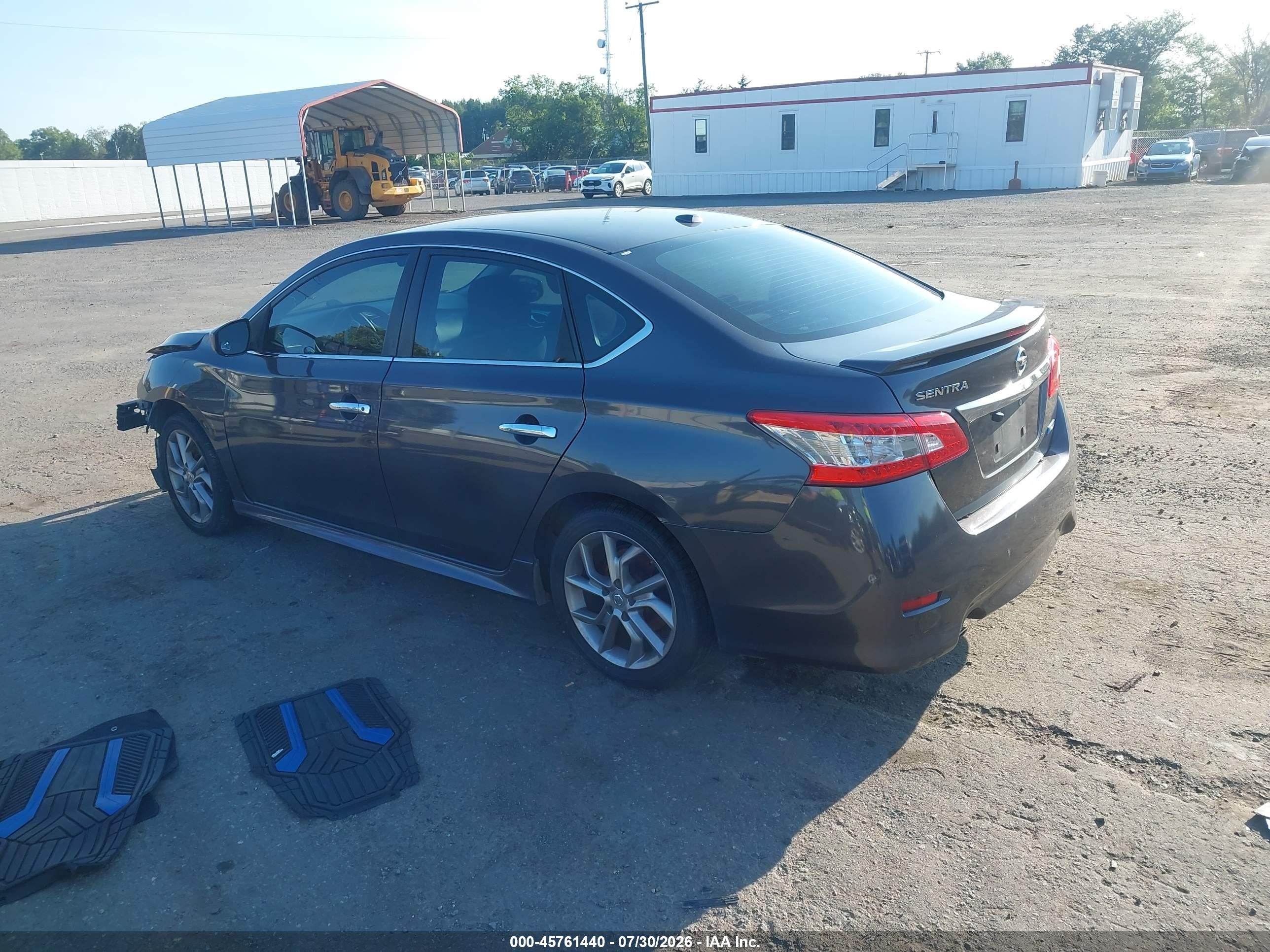 2014 Nissan Sentra Sr Gray vin: 3N1AB7AP8EL619073