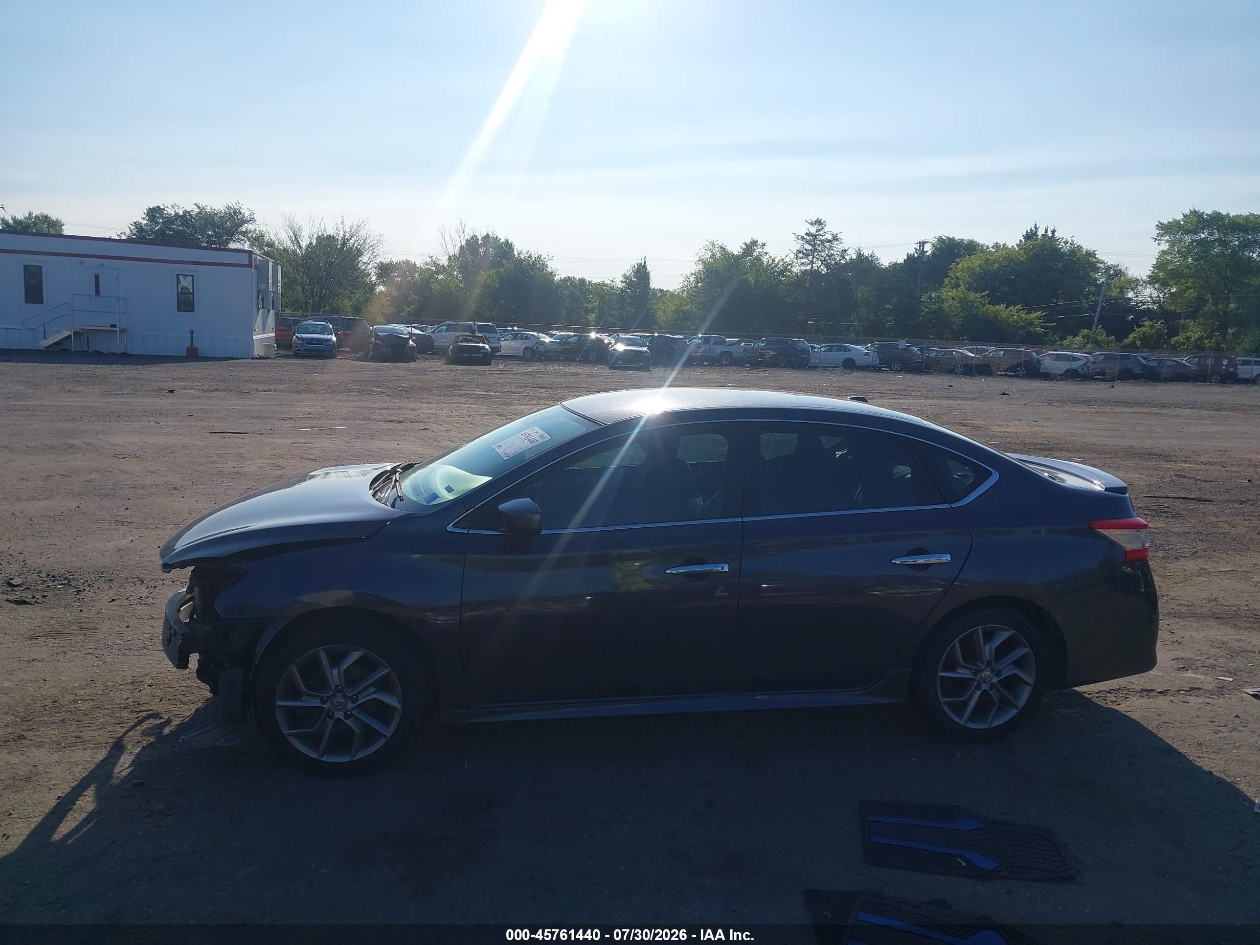 2014 Nissan Sentra Sr Gray vin: 3N1AB7AP8EL619073