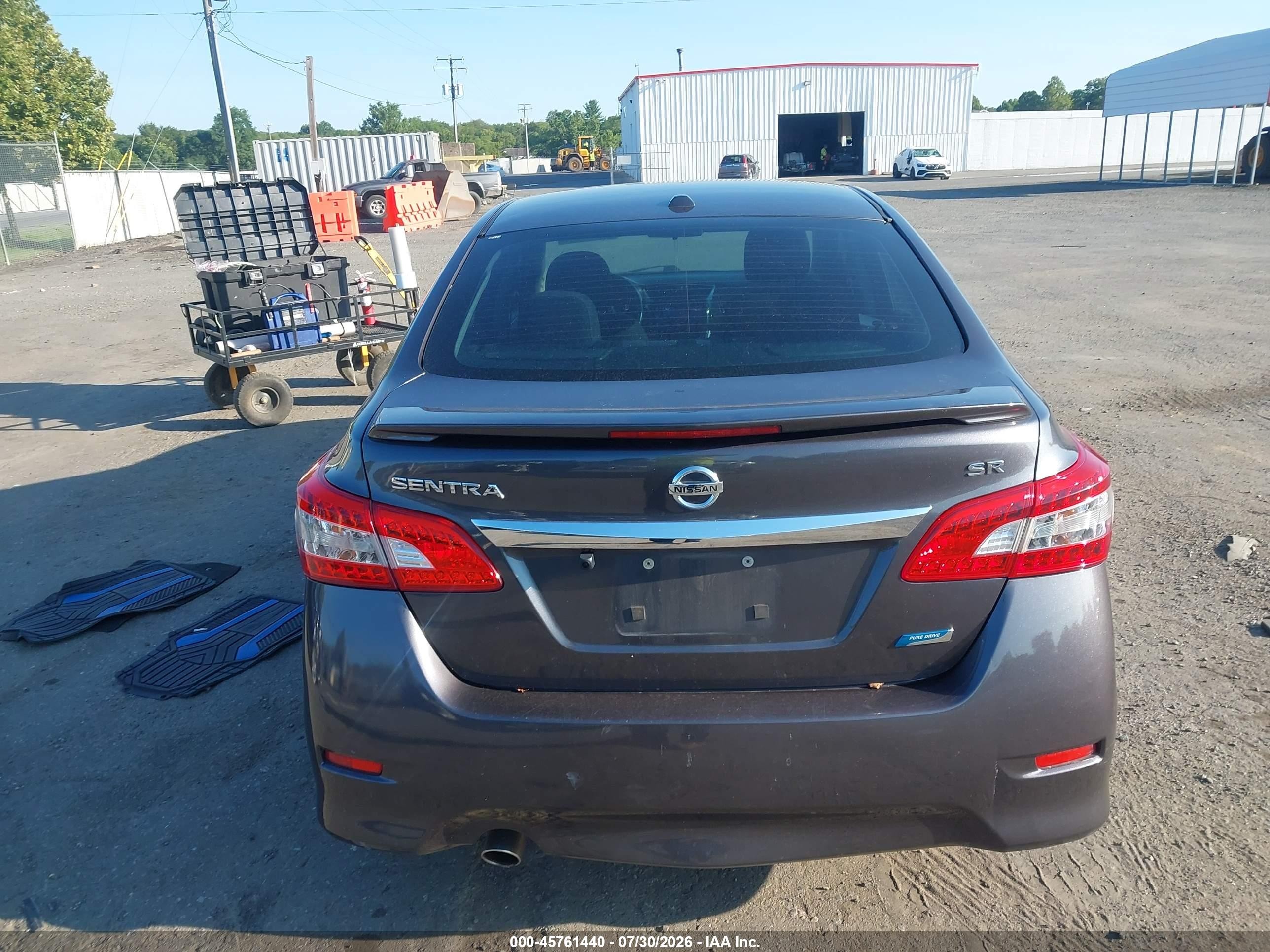 2014 Nissan Sentra Sr Gray vin: 3N1AB7AP8EL619073
