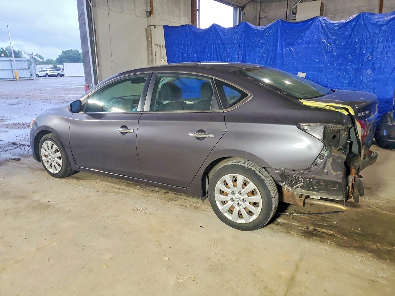 2014 Nissan Sentra S Gray vin: 3N1AB7AP8EL624130