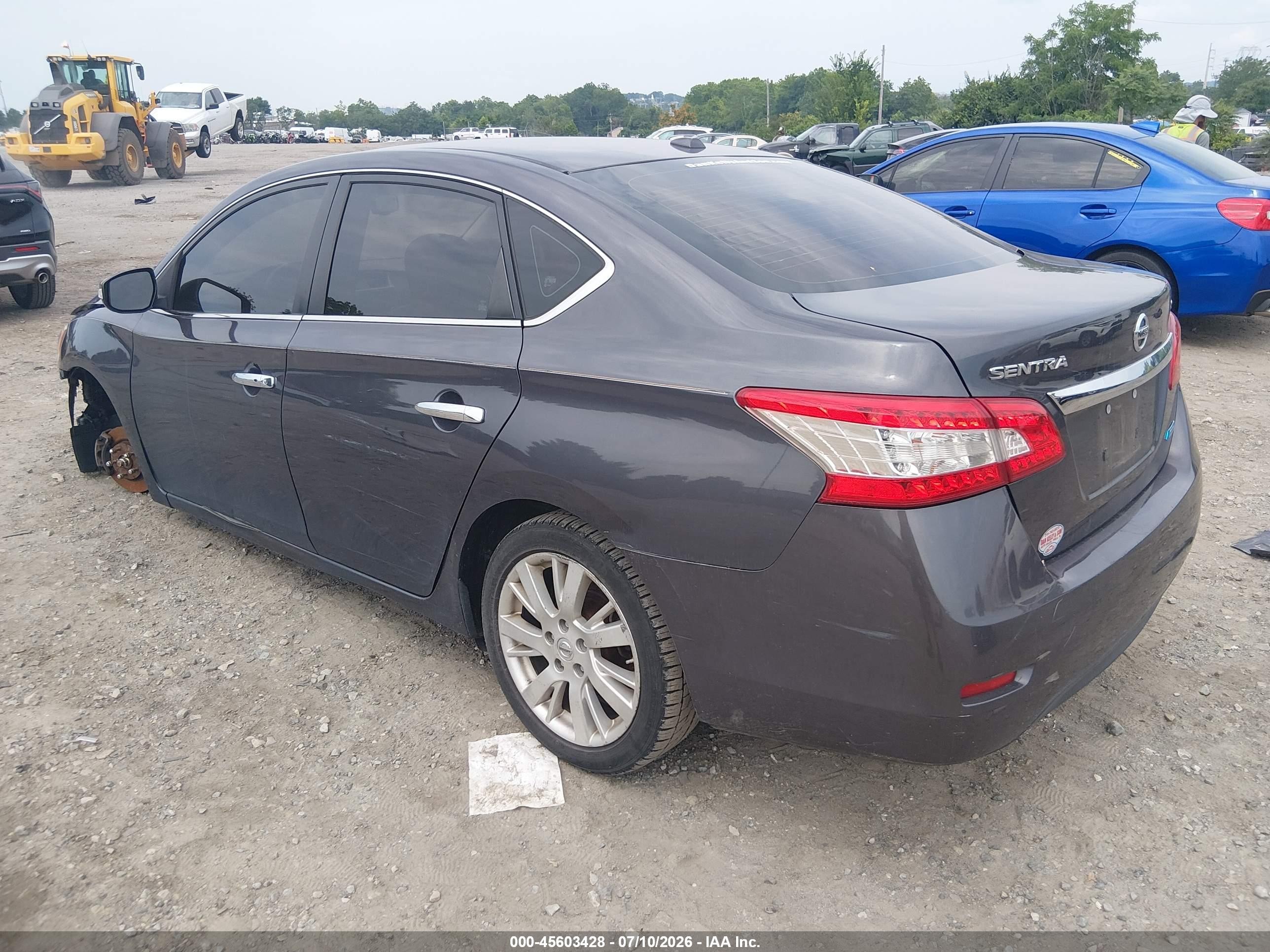 2014 Nissan Sentra Sl Gray vin: 3N1AB7AP8EL628369