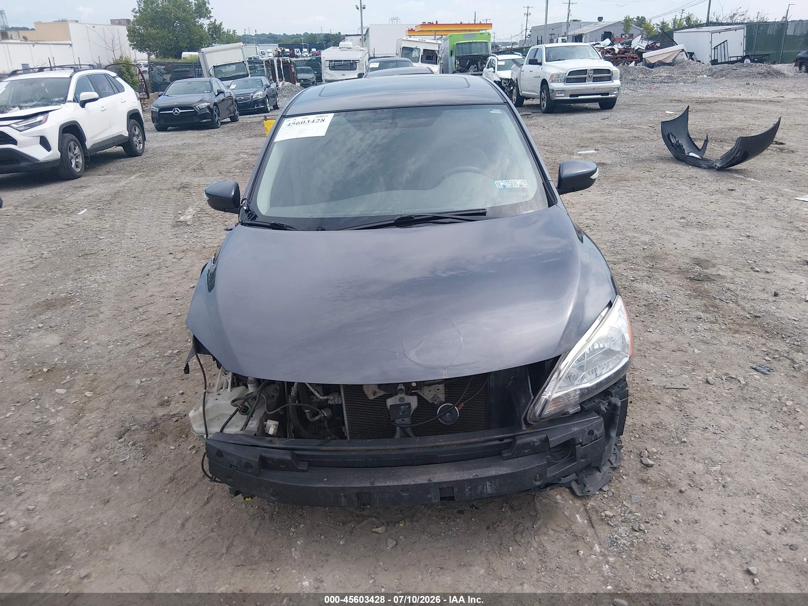 2014 Nissan Sentra Sl Gray vin: 3N1AB7AP8EL628369