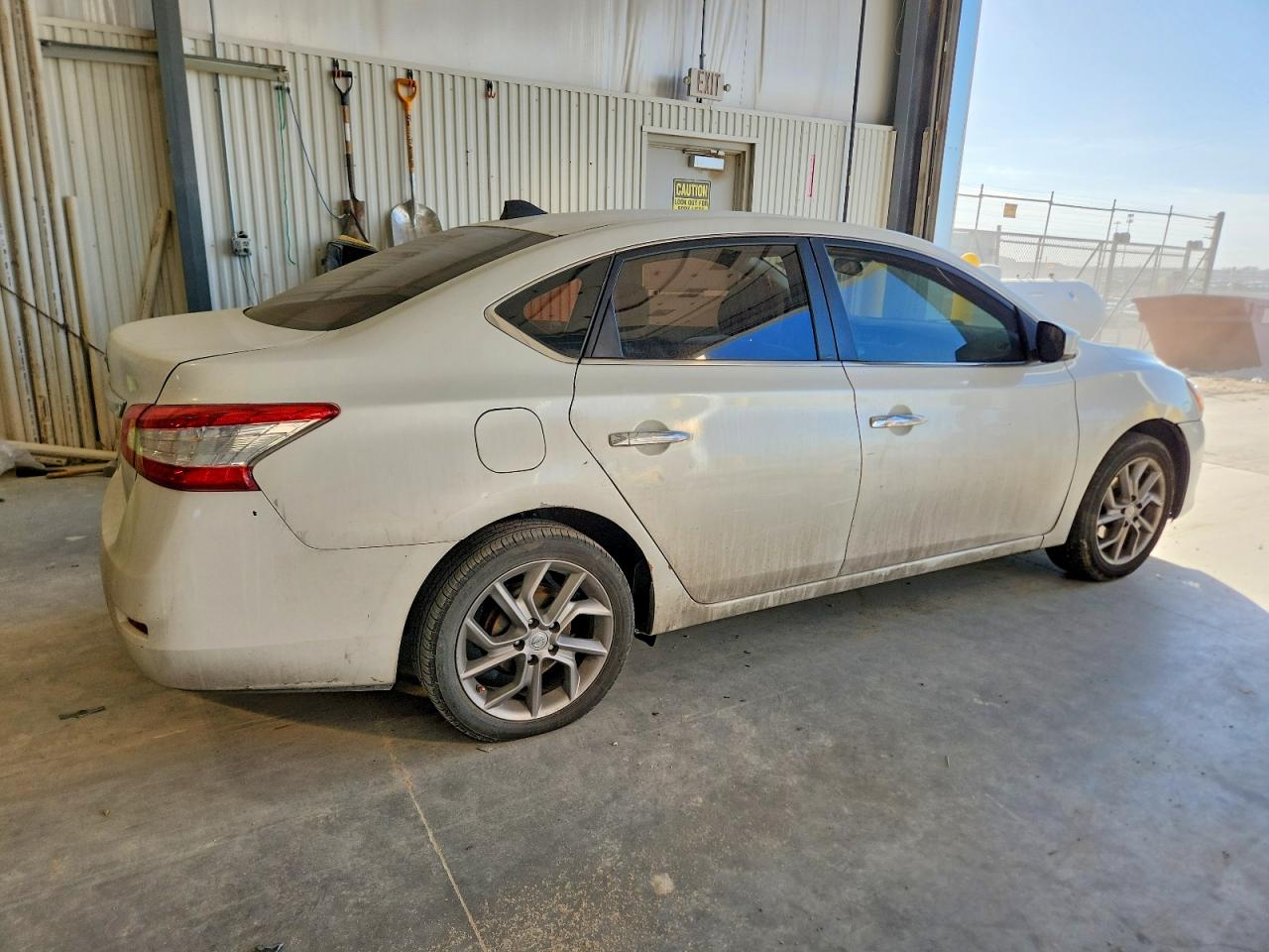 2014 Nissan Sentra S White vin: 3N1AB7AP8EL639162