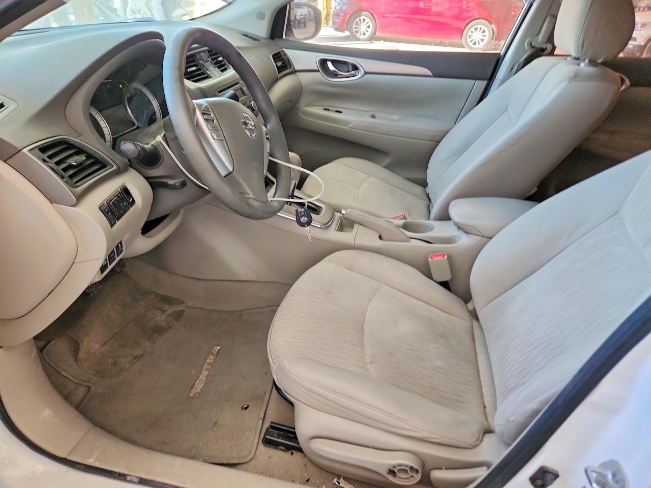 2014 Nissan Sentra S White vin: 3N1AB7AP8EL639162