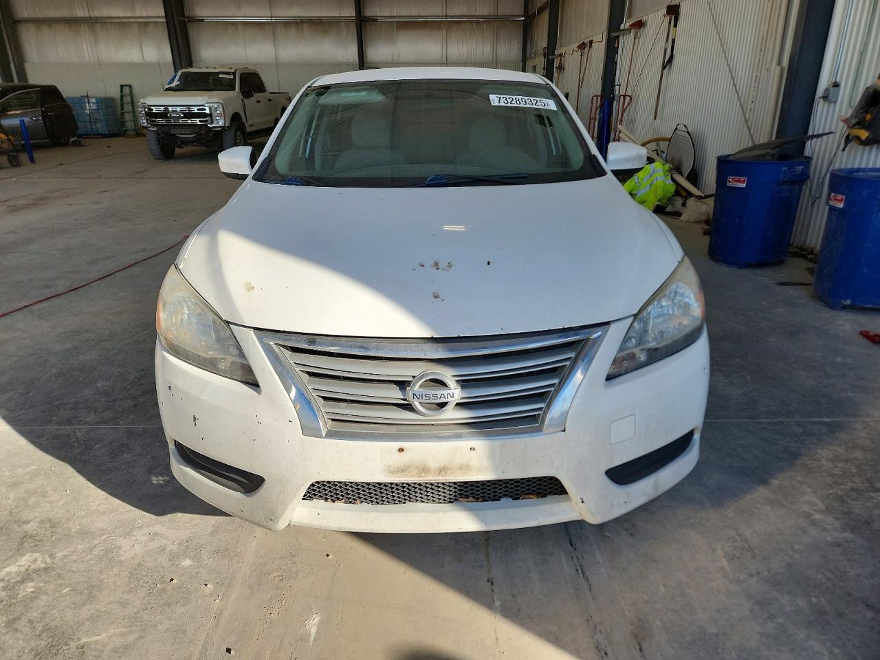 2014 Nissan Sentra S White vin: 3N1AB7AP8EL639162