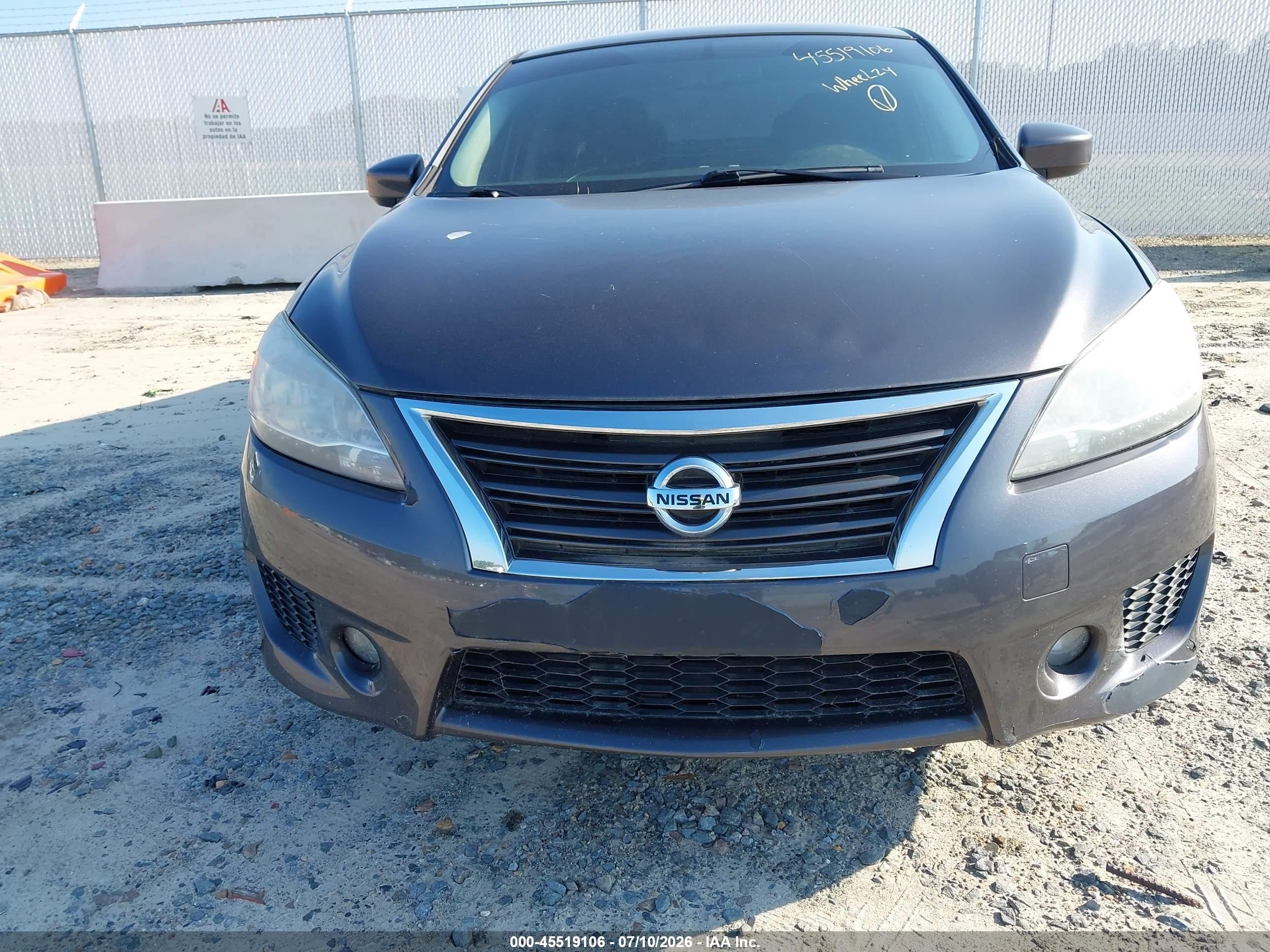 2014 Nissan Sentra Sr Gray vin: 3N1AB7AP8EL639890