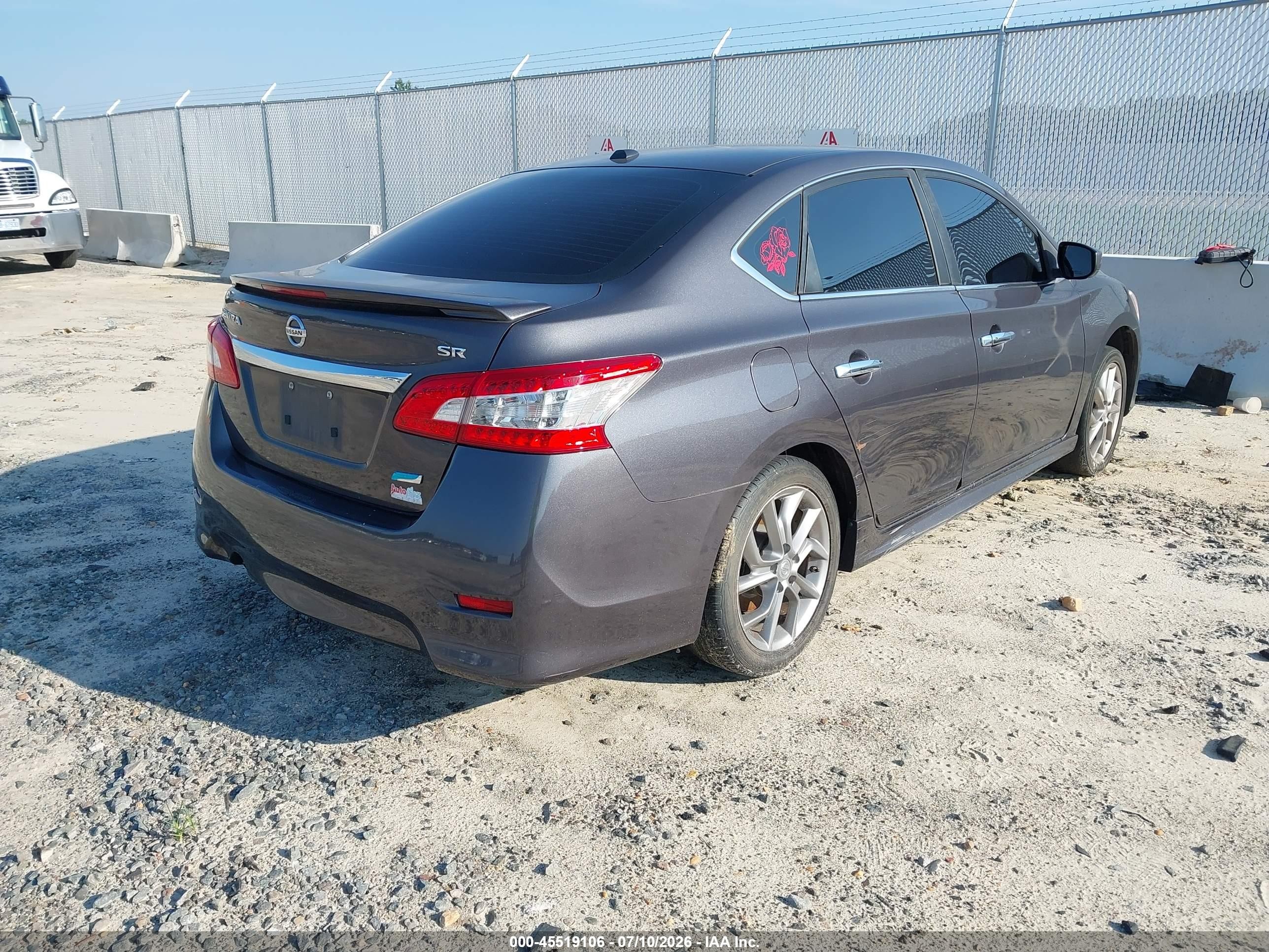 2014 Nissan Sentra Sr Gray vin: 3N1AB7AP8EL639890