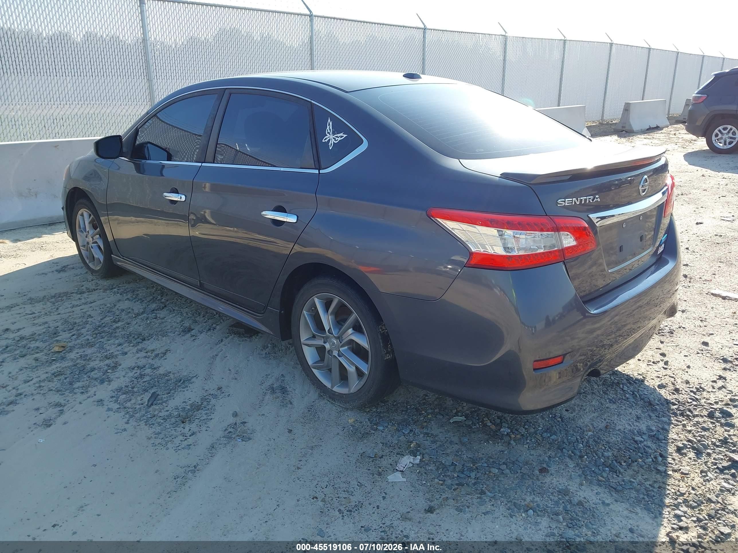 2014 Nissan Sentra Sr Gray vin: 3N1AB7AP8EL639890