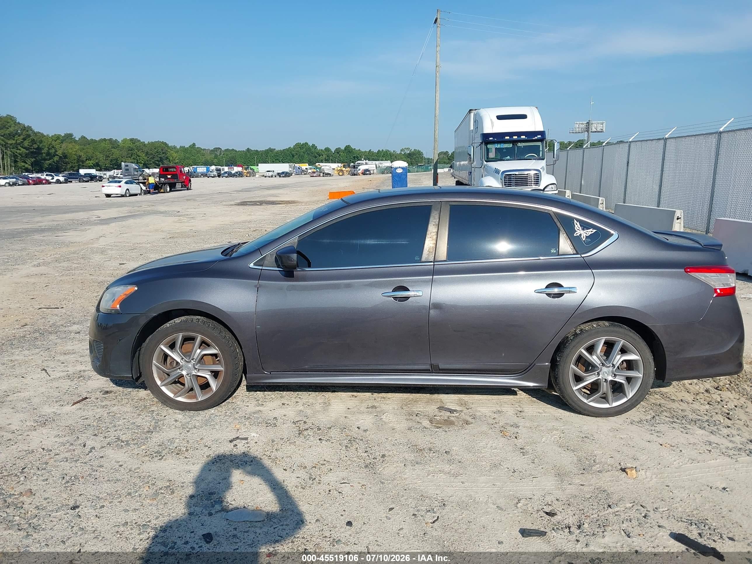 2014 Nissan Sentra Sr Gray vin: 3N1AB7AP8EL639890