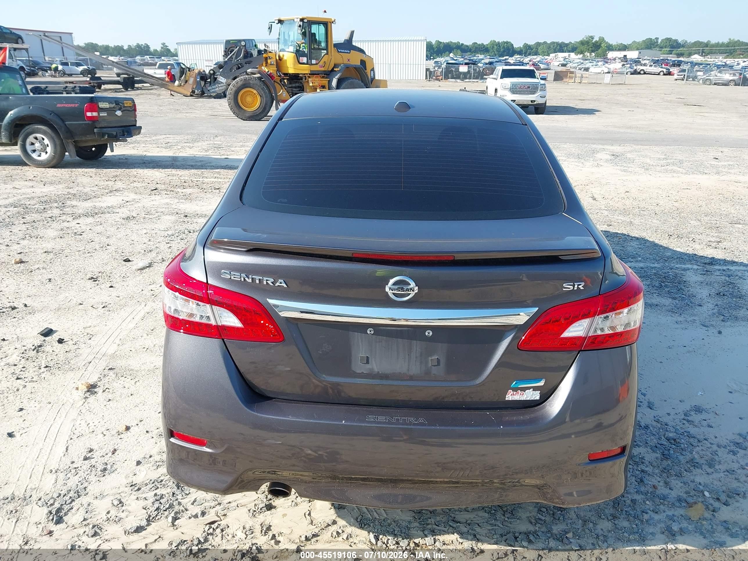 2014 Nissan Sentra Sr Gray vin: 3N1AB7AP8EL639890