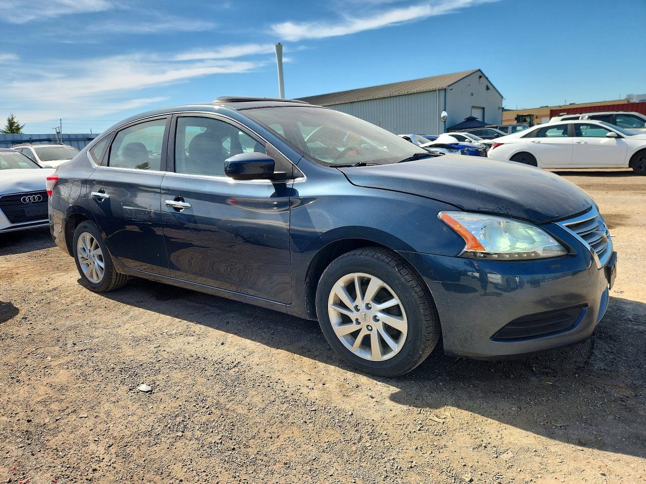 2014 Nissan Sentra S Gray vin: 3N1AB7AP8EL642725