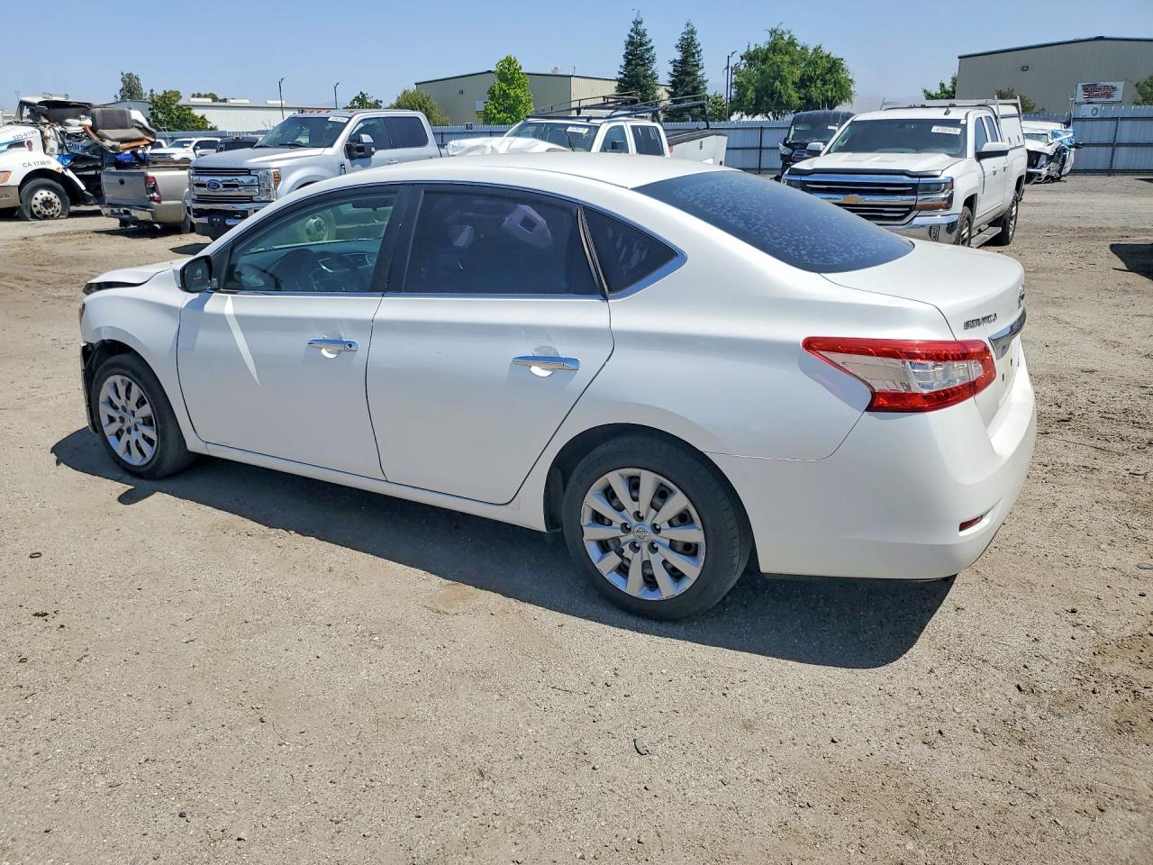 2014 Nissan Sentra Sv White vin: 3N1AB7AP8EL649139