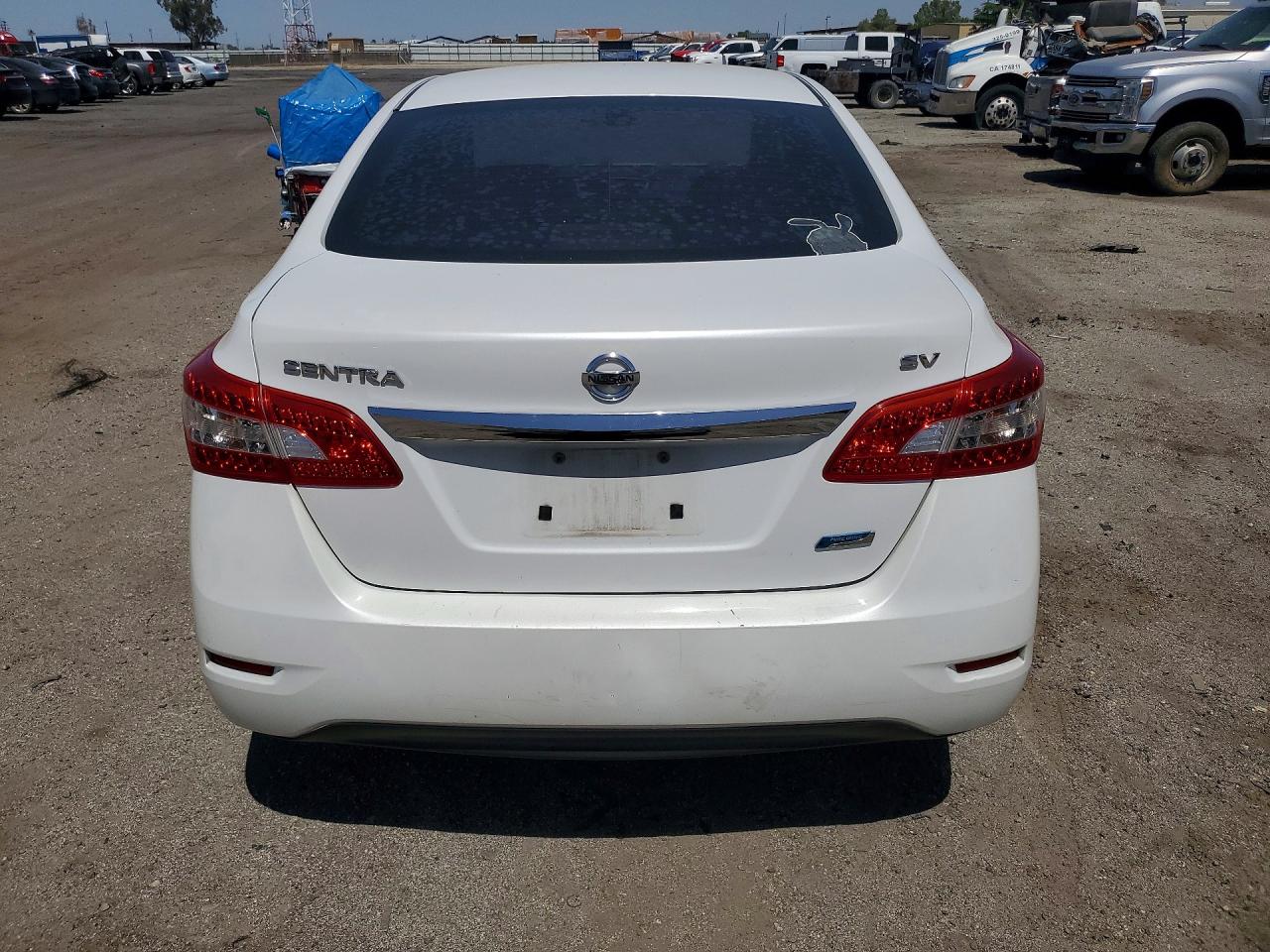 2014 Nissan Sentra Sv White vin: 3N1AB7AP8EL649139