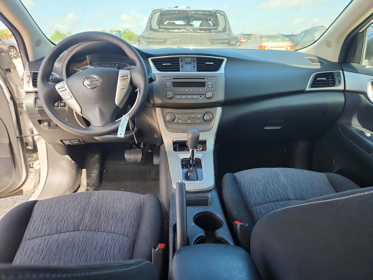2014 Nissan Sentra Sv Silver vin: 3N1AB7AP8EL654387