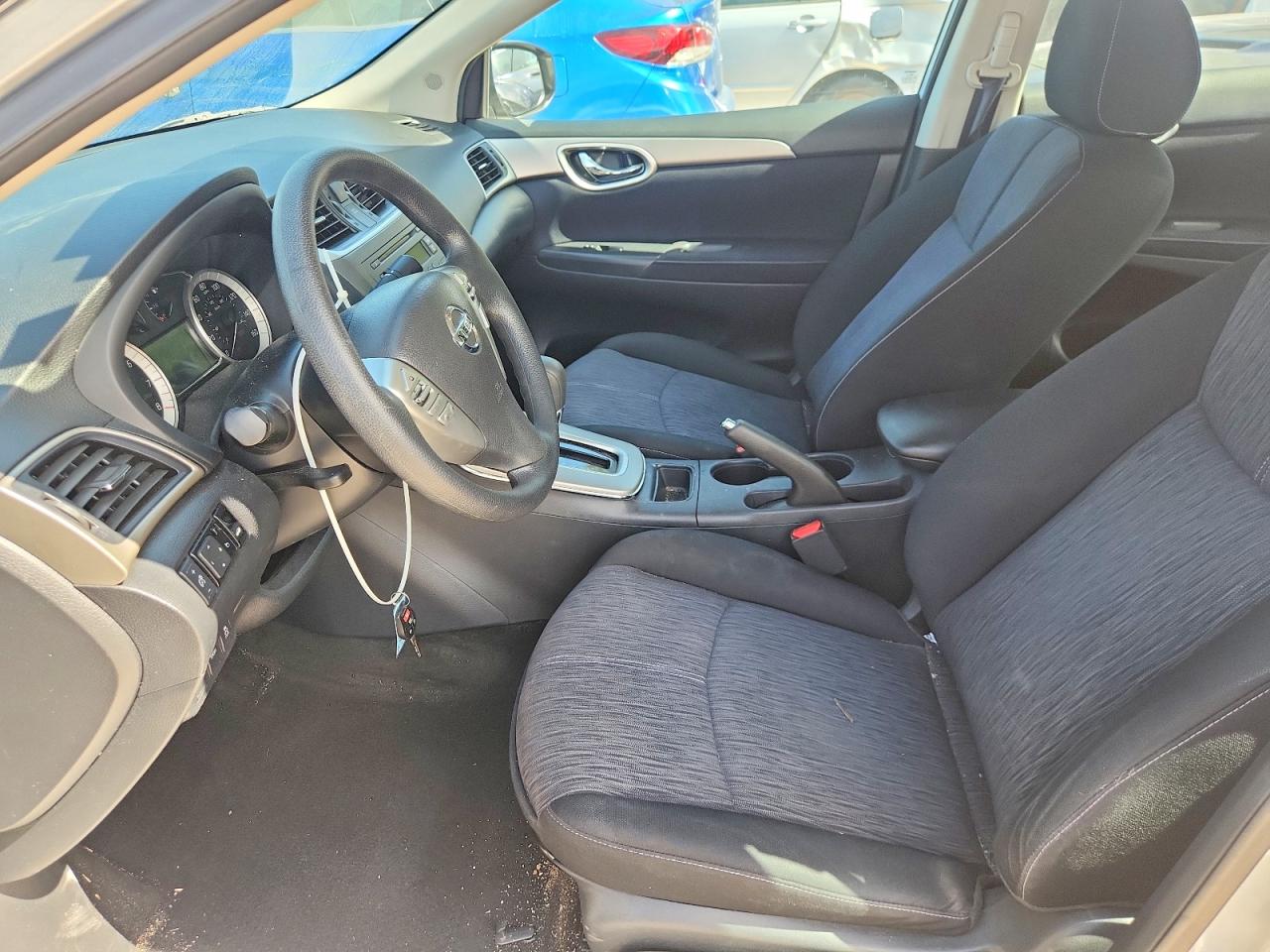 2014 Nissan Sentra Sv Silver vin: 3N1AB7AP8EL654387