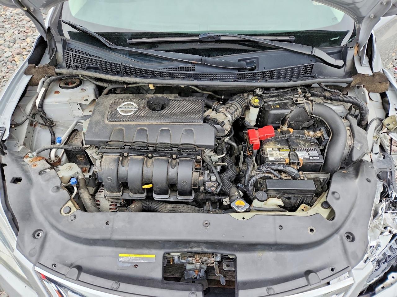 2014 Nissan Sentra Sv Silver vin: 3N1AB7AP8EL656317