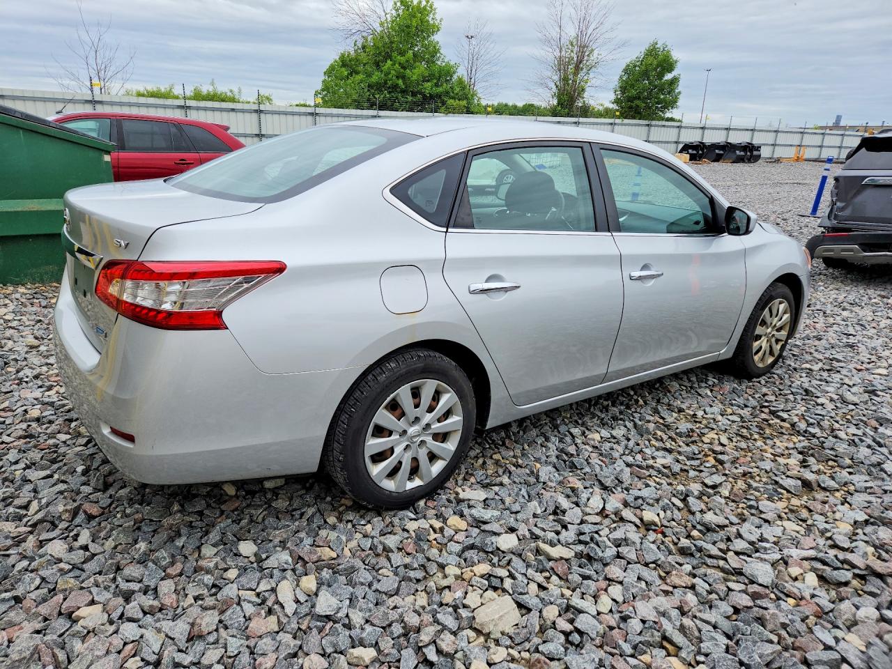 2014 Nissan Sentra Sv Silver vin: 3N1AB7AP8EL656317