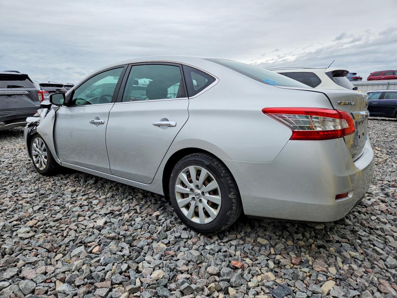 2014 Nissan Sentra Sv Silver vin: 3N1AB7AP8EL656317