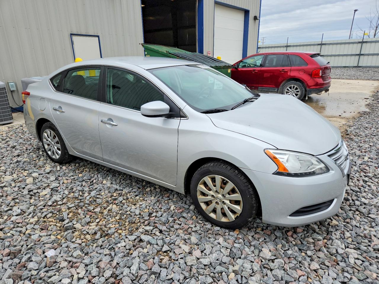 2014 Nissan Sentra Sv Silver vin: 3N1AB7AP8EL656317
