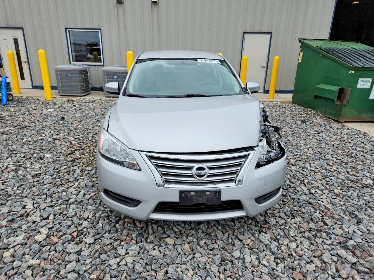 2014 Nissan Sentra Sv Silver vin: 3N1AB7AP8EL656317