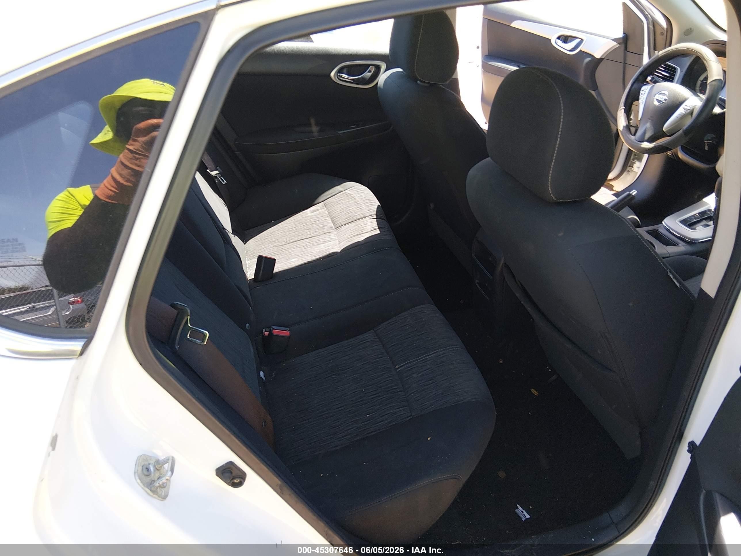 2014 Nissan Sentra Sv White vin: 3N1AB7AP8EL656625