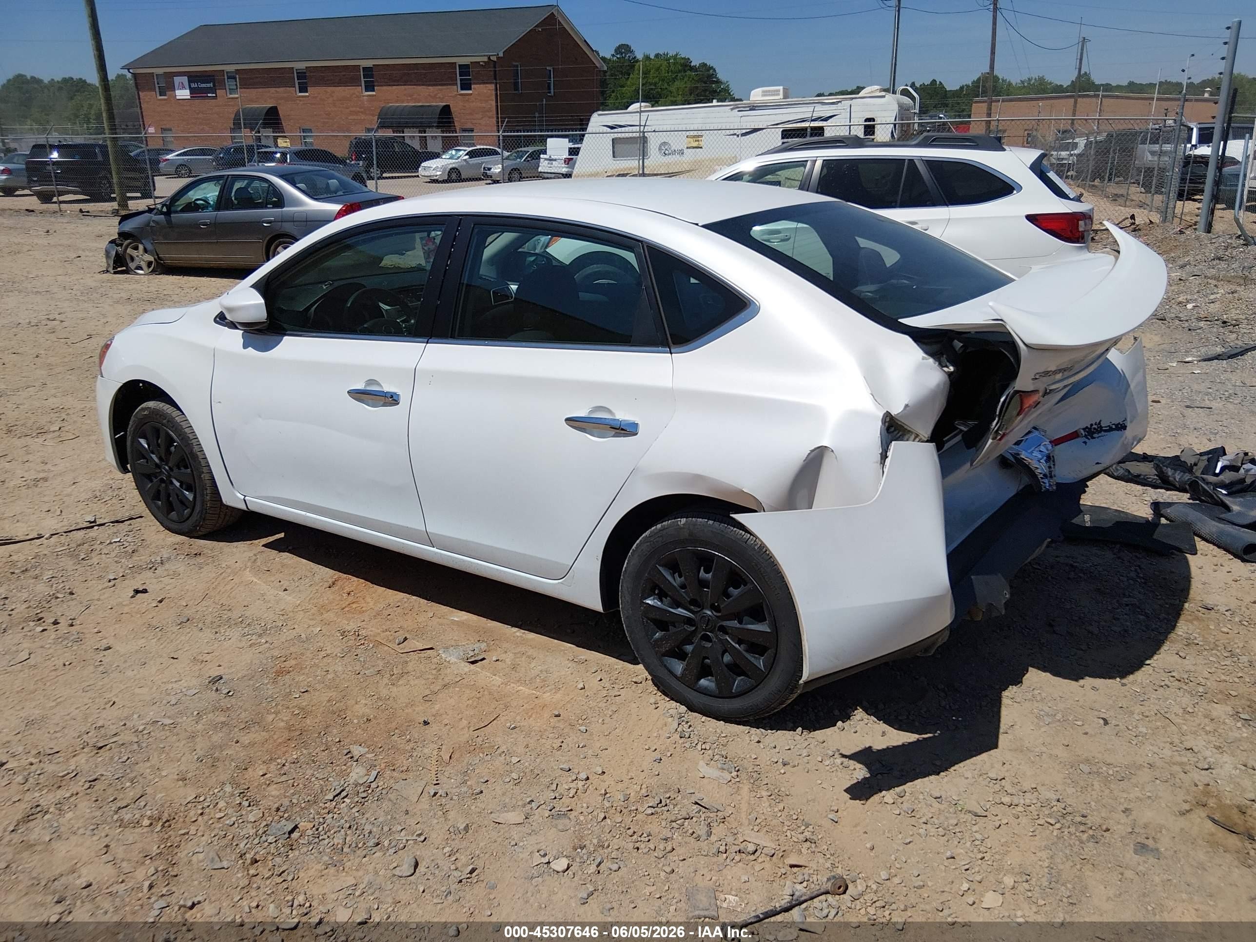 2014 Nissan Sentra Sv White vin: 3N1AB7AP8EL656625