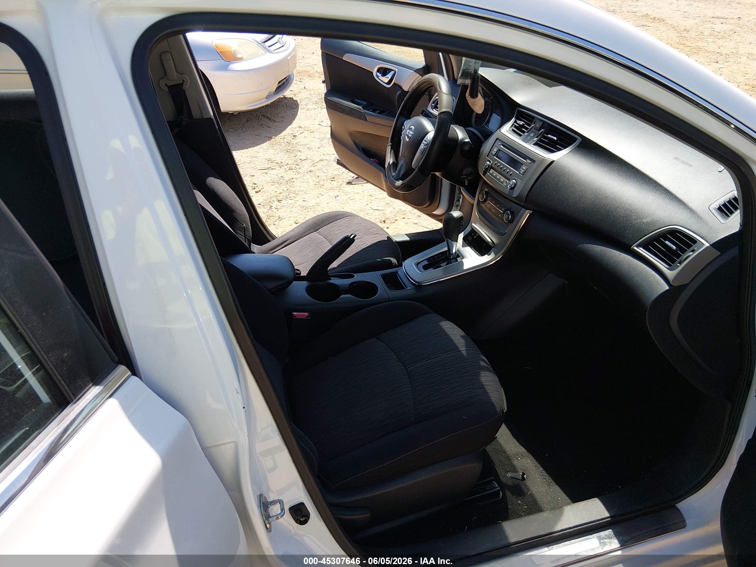 2014 Nissan Sentra Sv White vin: 3N1AB7AP8EL656625