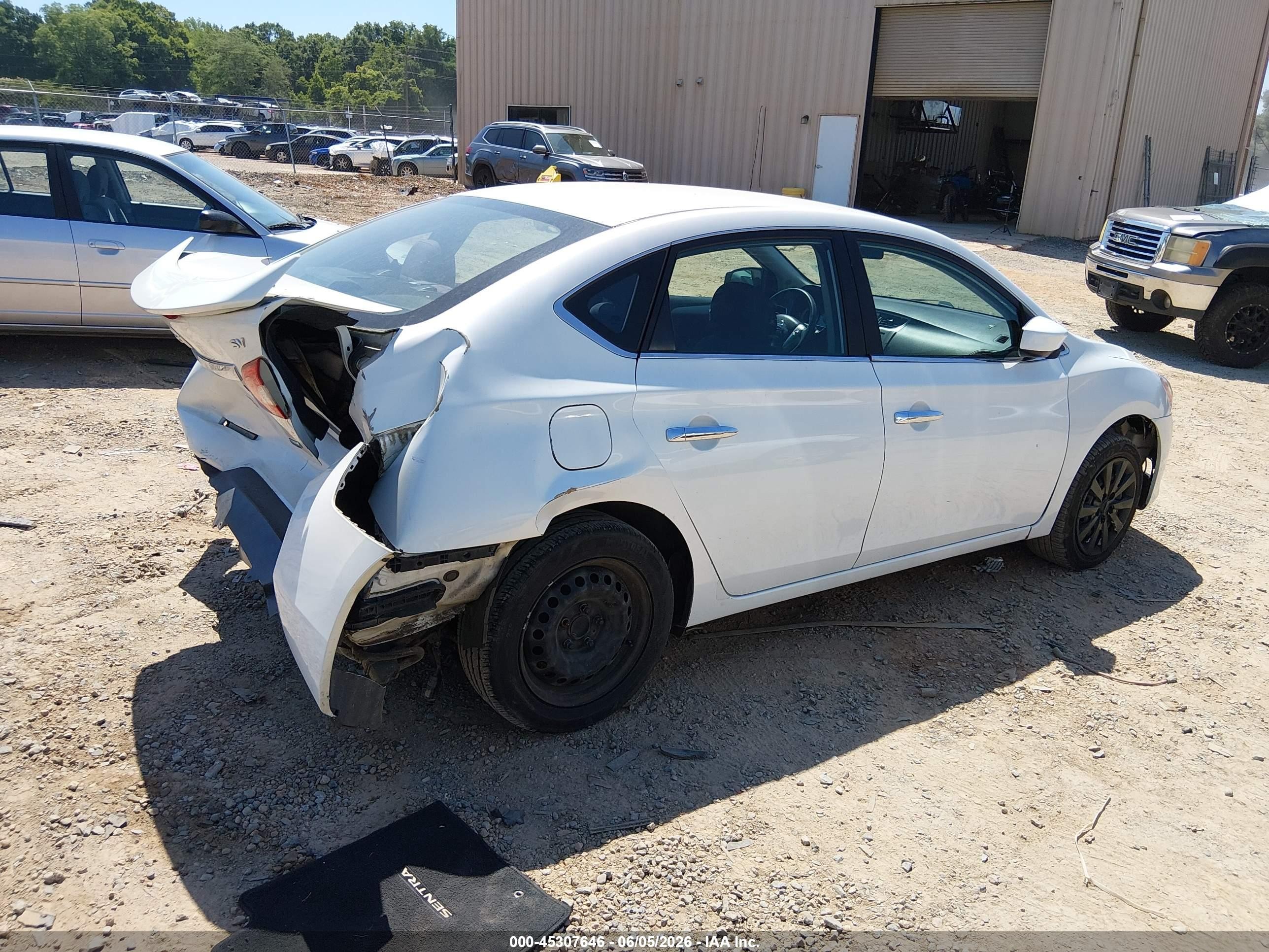2014 Nissan Sentra Sv White vin: 3N1AB7AP8EL656625