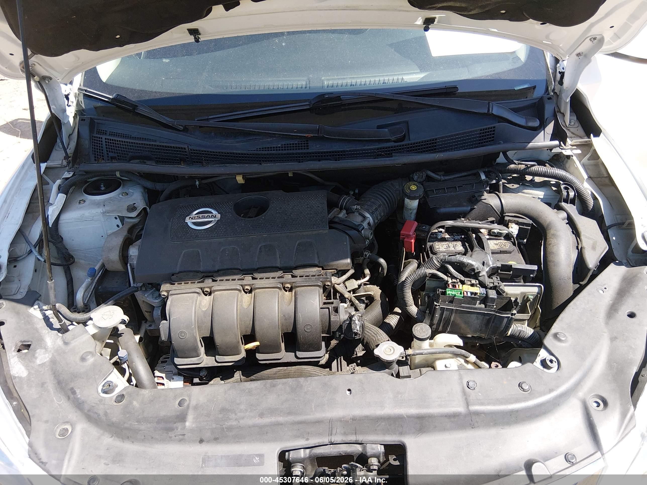 2014 Nissan Sentra Sv White vin: 3N1AB7AP8EL656625