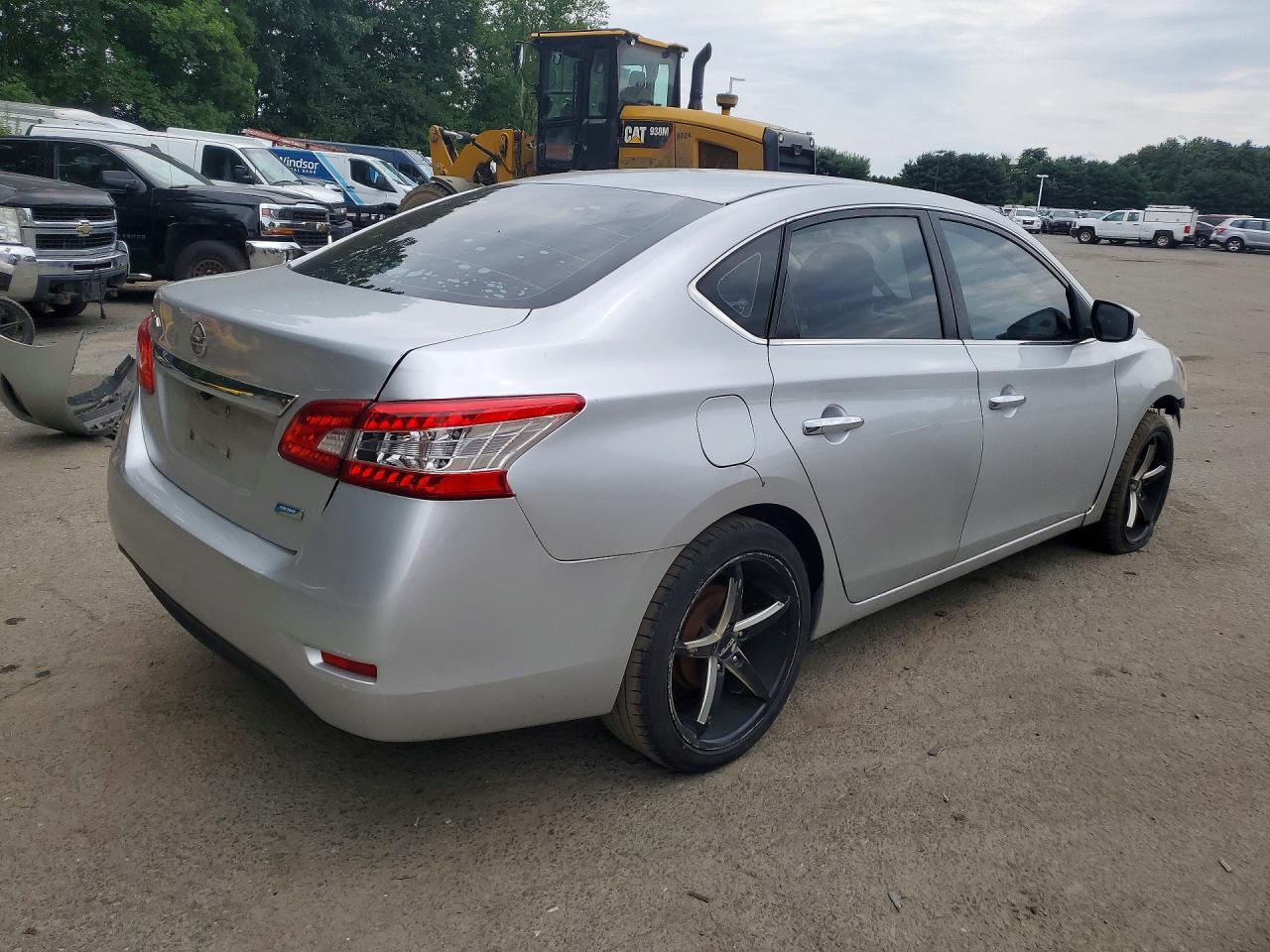 2014 Nissan Sentra Sv Silver vin: 3N1AB7AP8EL659699