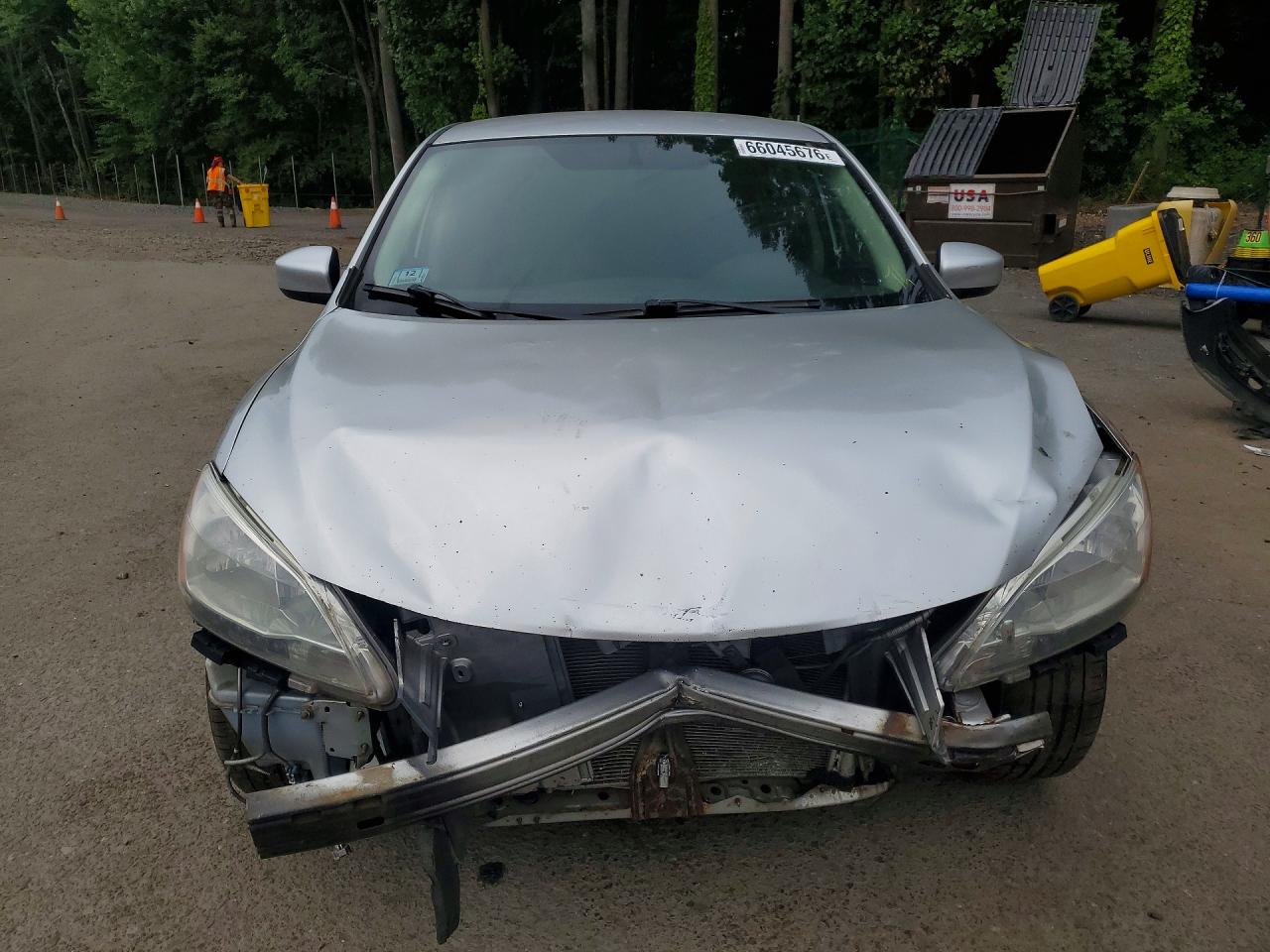 2014 Nissan Sentra Sv Silver vin: 3N1AB7AP8EL659699