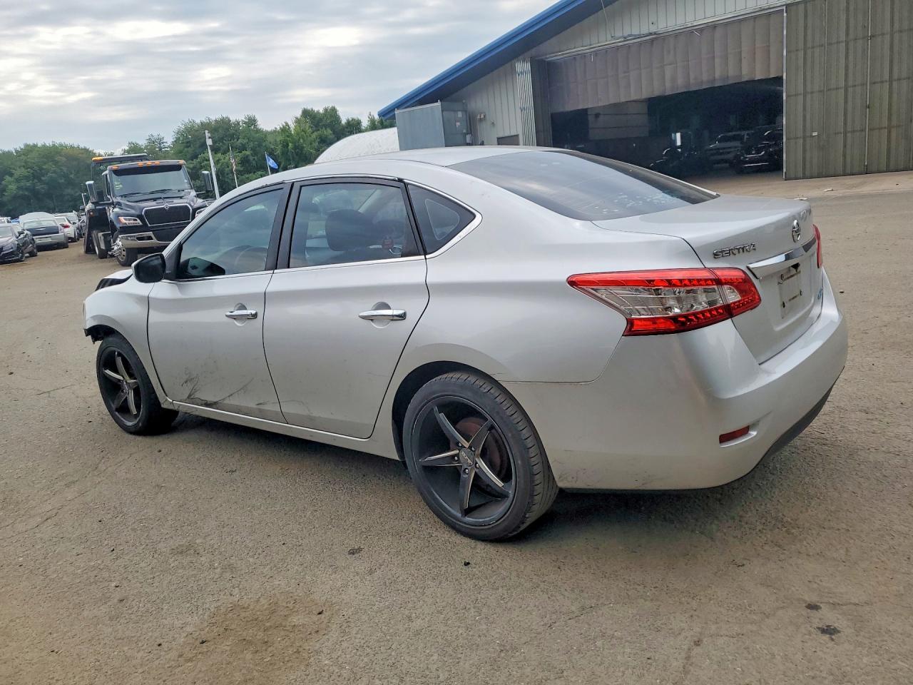 2014 Nissan Sentra Sv Silver vin: 3N1AB7AP8EL659699