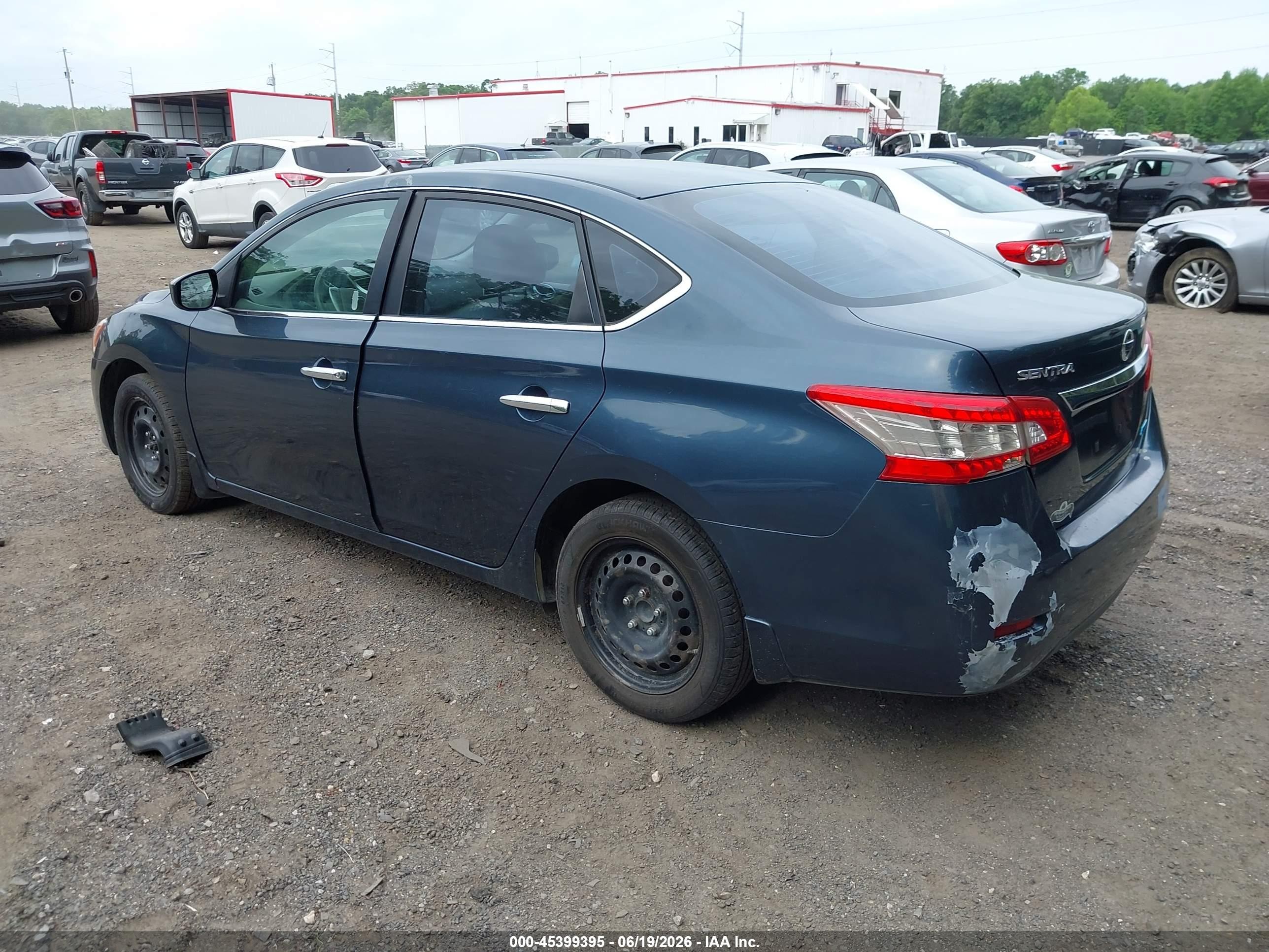 2014 Nissan Sentra S Синий vin: 3N1AB7AP8EL661372