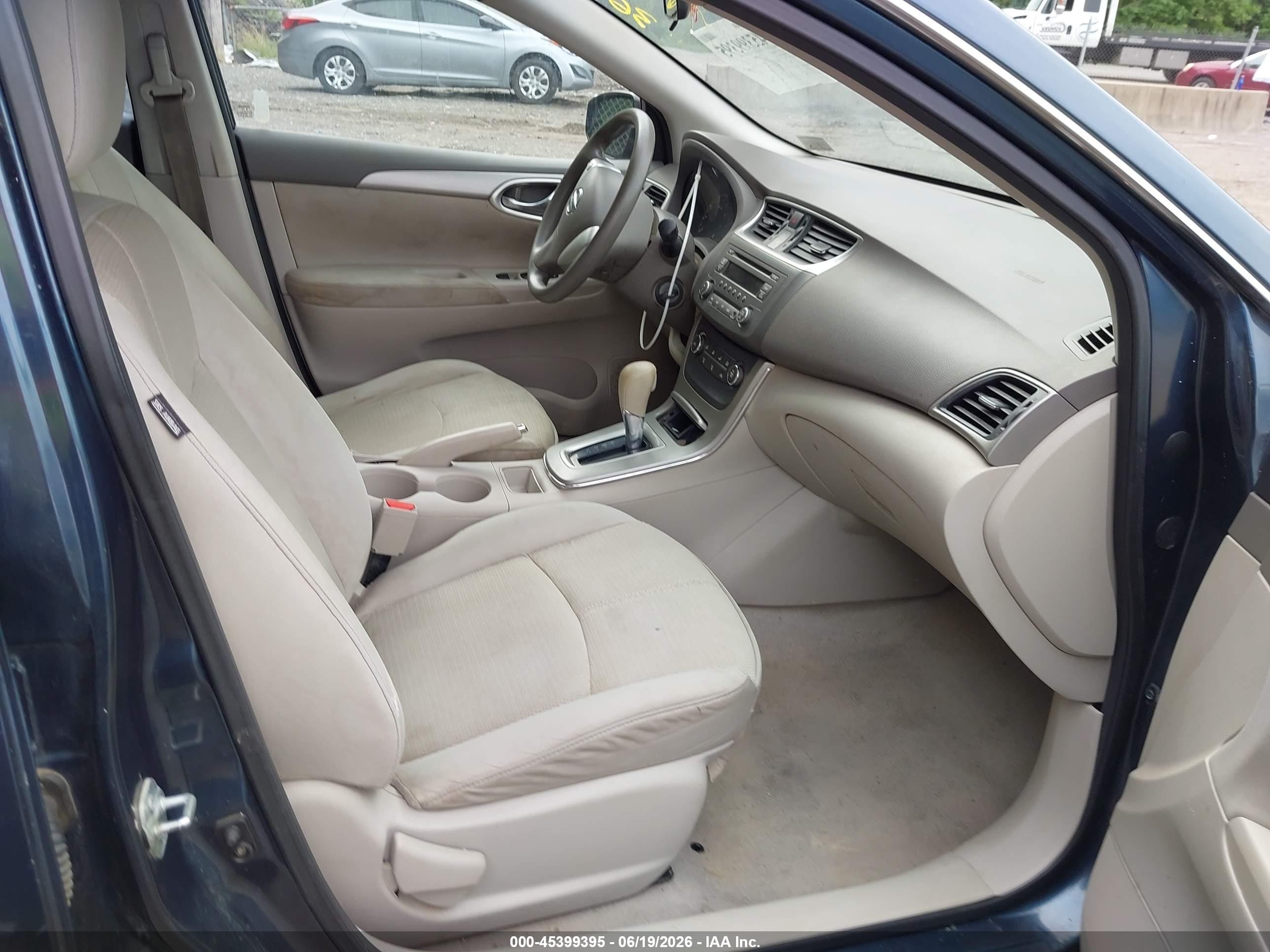 2014 Nissan Sentra S Синий vin: 3N1AB7AP8EL661372