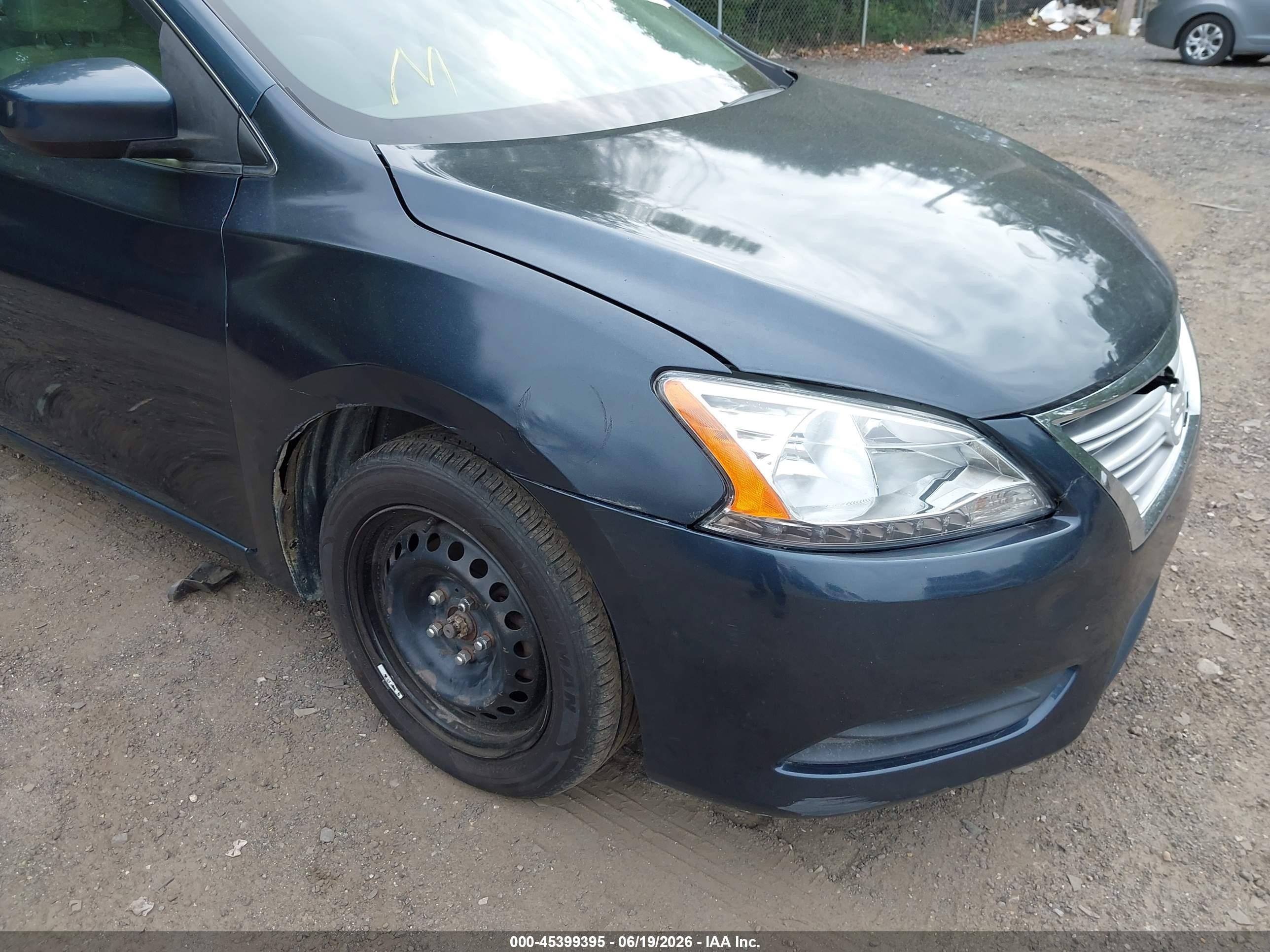 2014 Nissan Sentra S Синий vin: 3N1AB7AP8EL661372