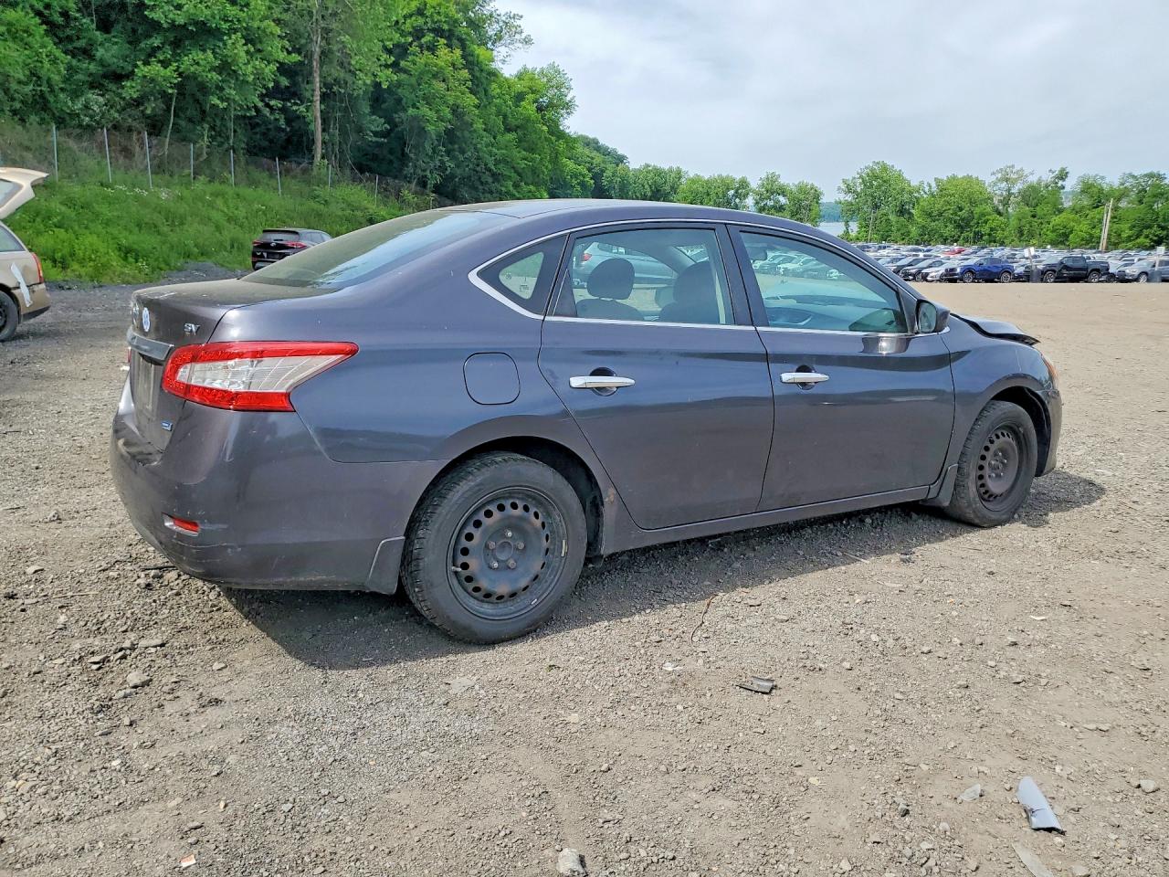 2014 Nissan Sentra Sv Gray vin: 3N1AB7AP8EL666751