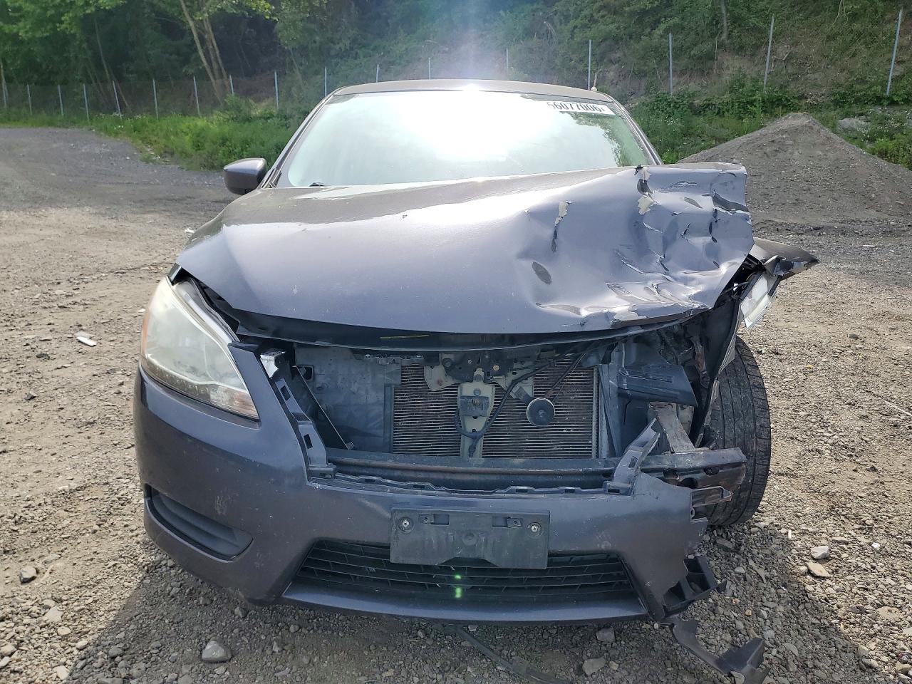 2014 Nissan Sentra Sv Gray vin: 3N1AB7AP8EL666751
