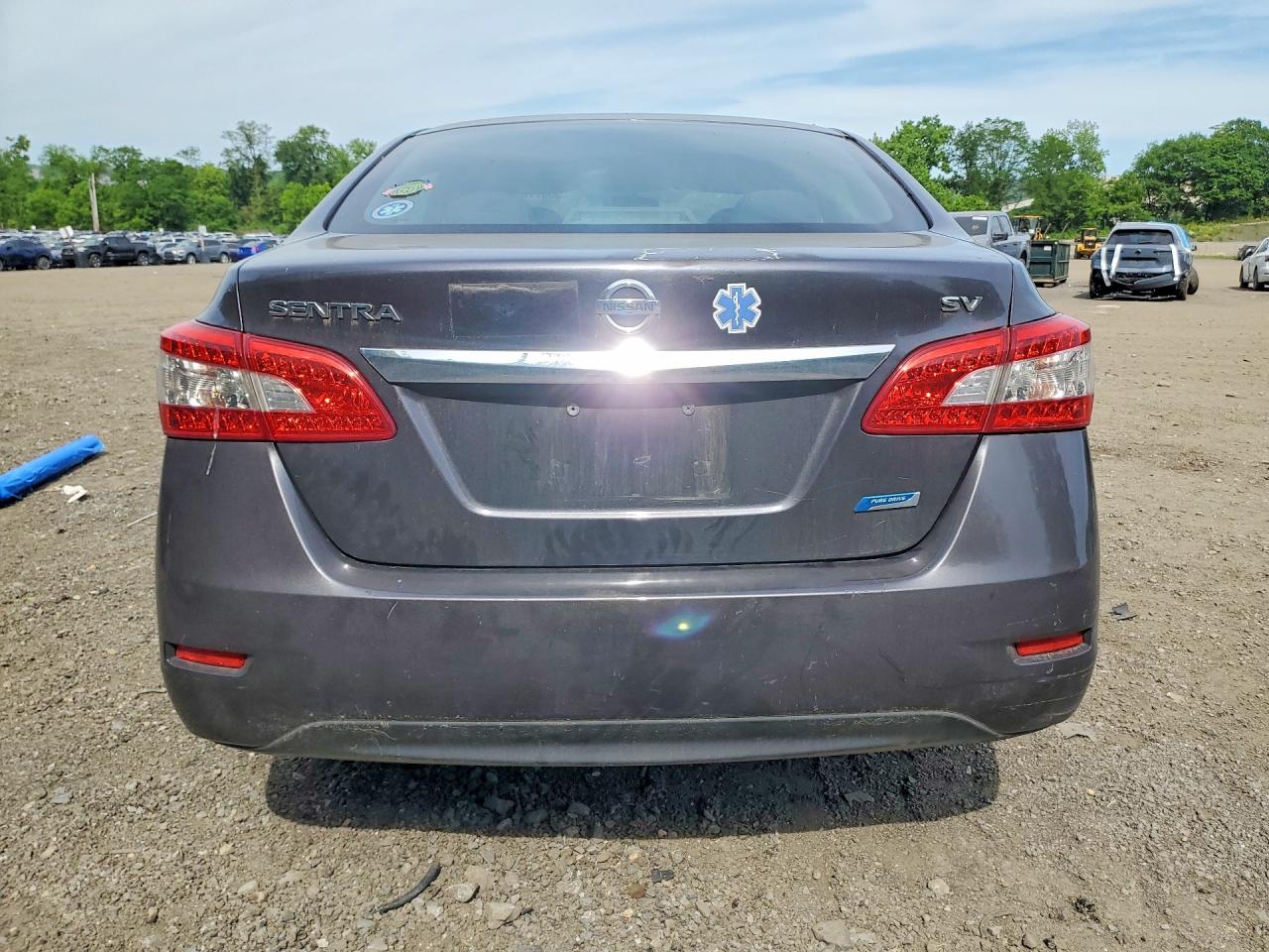 2014 Nissan Sentra Sv Gray vin: 3N1AB7AP8EL666751