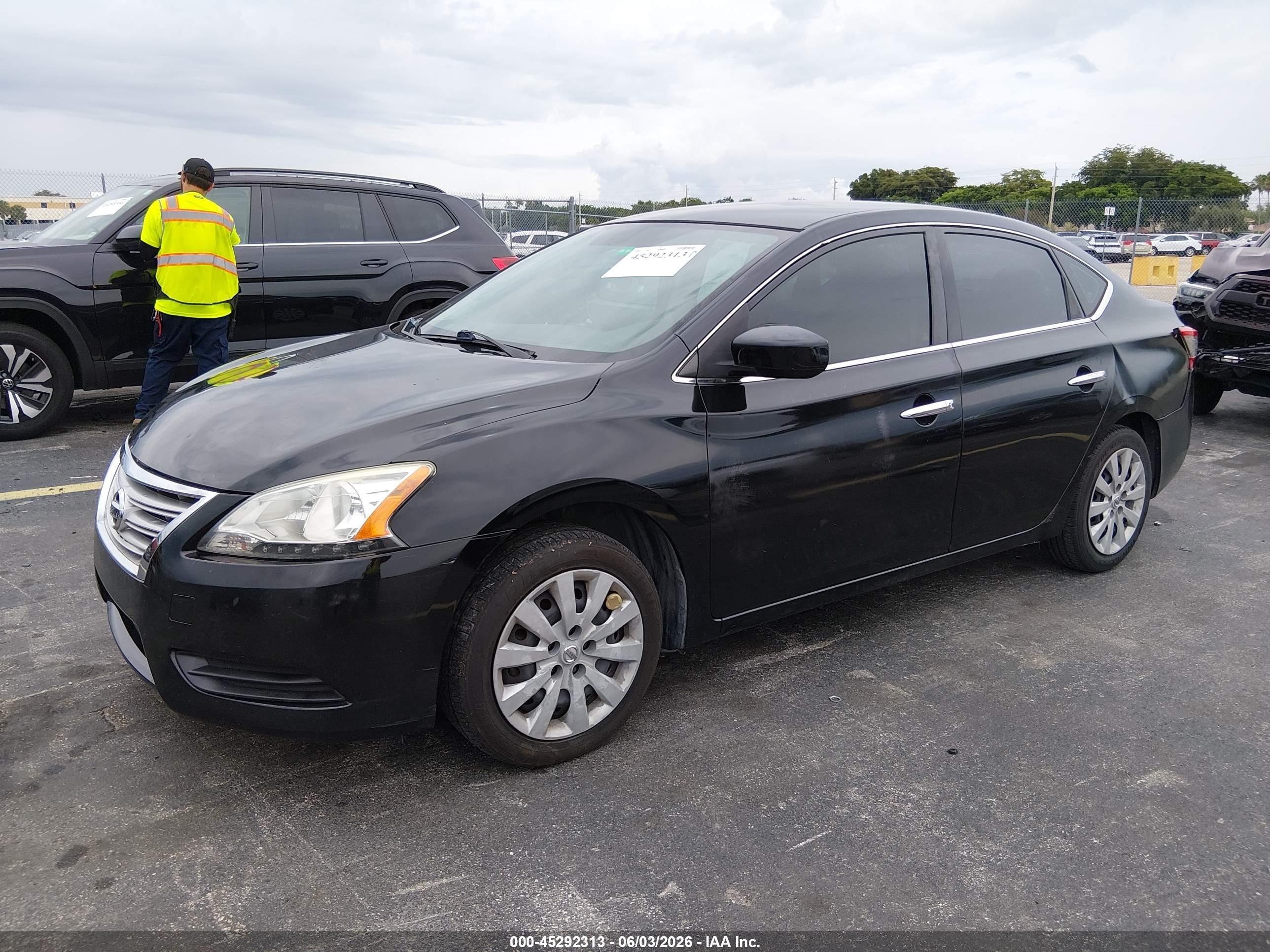 2014 Nissan Sentra Fe+ S/fe+ Sv/s/sl/sr/sv Black vin: 3N1AB7AP8EL670346