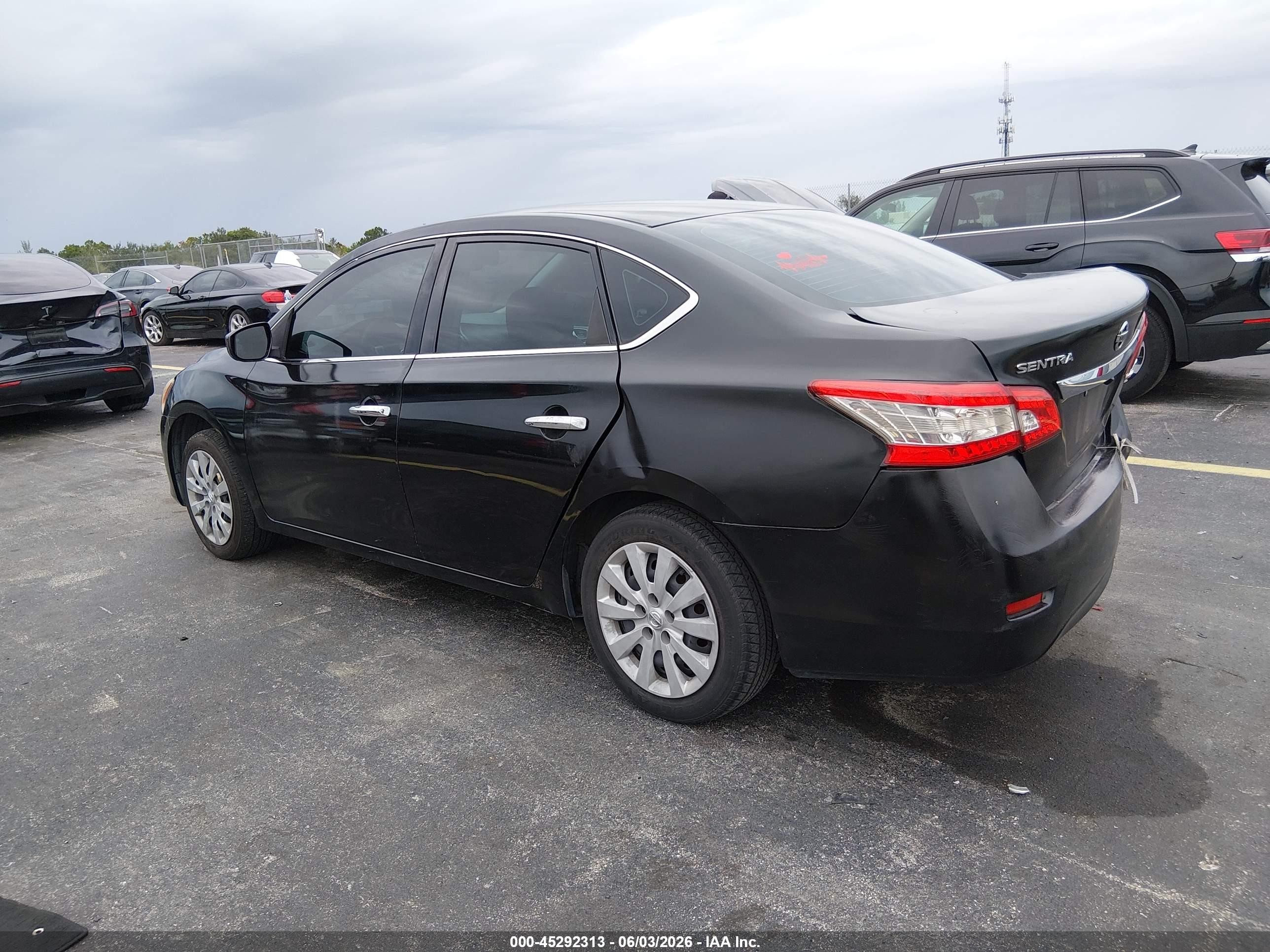 2014 Nissan Sentra Fe+ S/fe+ Sv/s/sl/sr/sv Black vin: 3N1AB7AP8EL670346