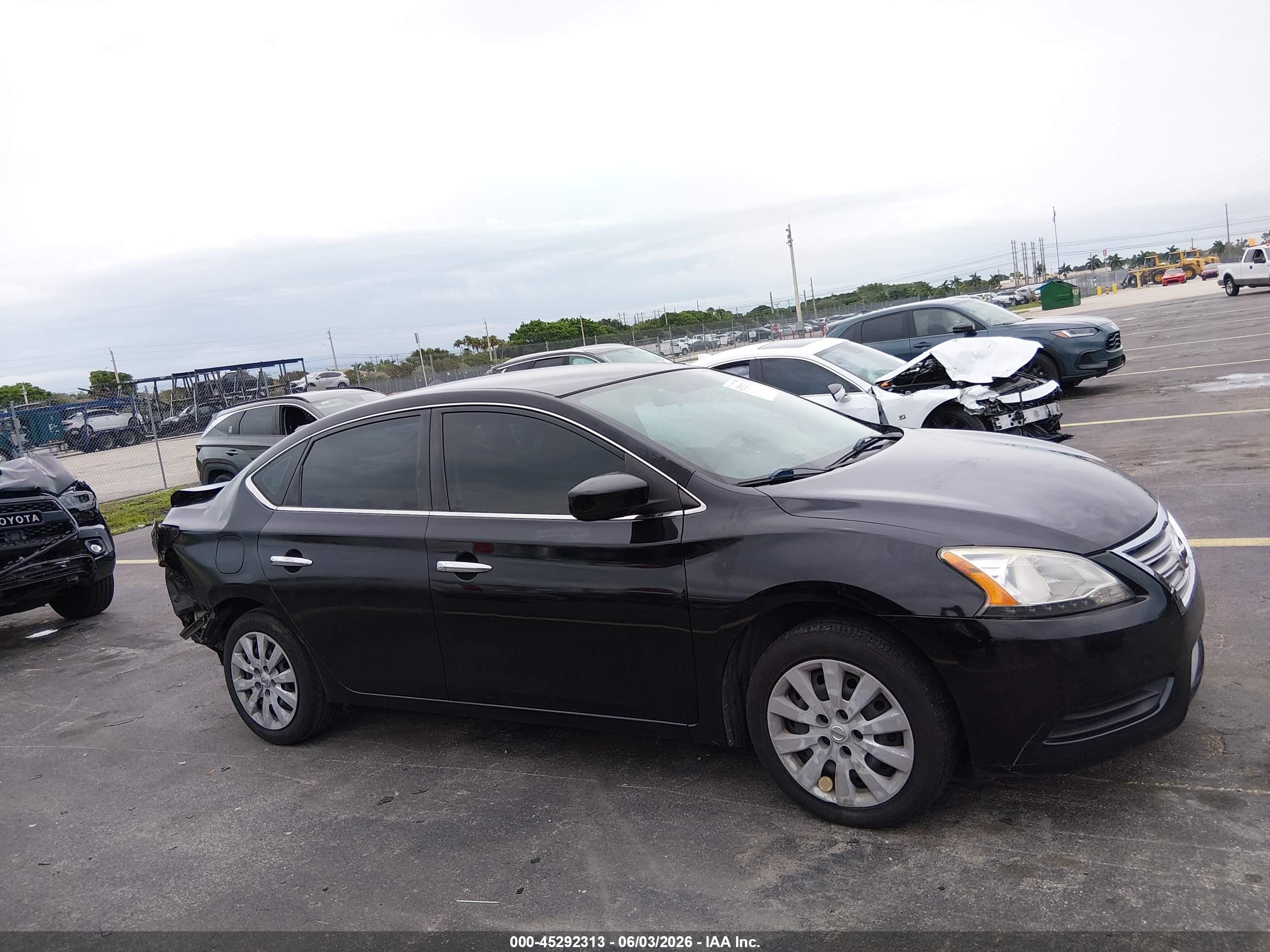 2014 Nissan Sentra Fe+ S/fe+ Sv/s/sl/sr/sv Black vin: 3N1AB7AP8EL670346