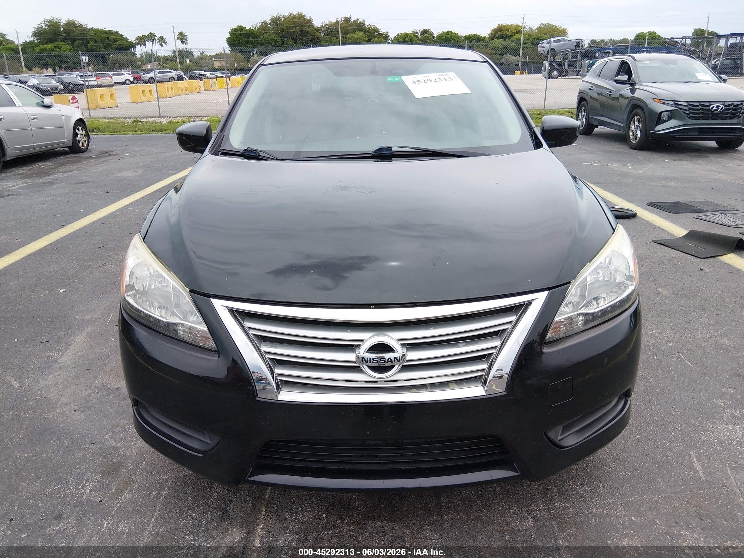 2014 Nissan Sentra Fe+ S/fe+ Sv/s/sl/sr/sv Black vin: 3N1AB7AP8EL670346