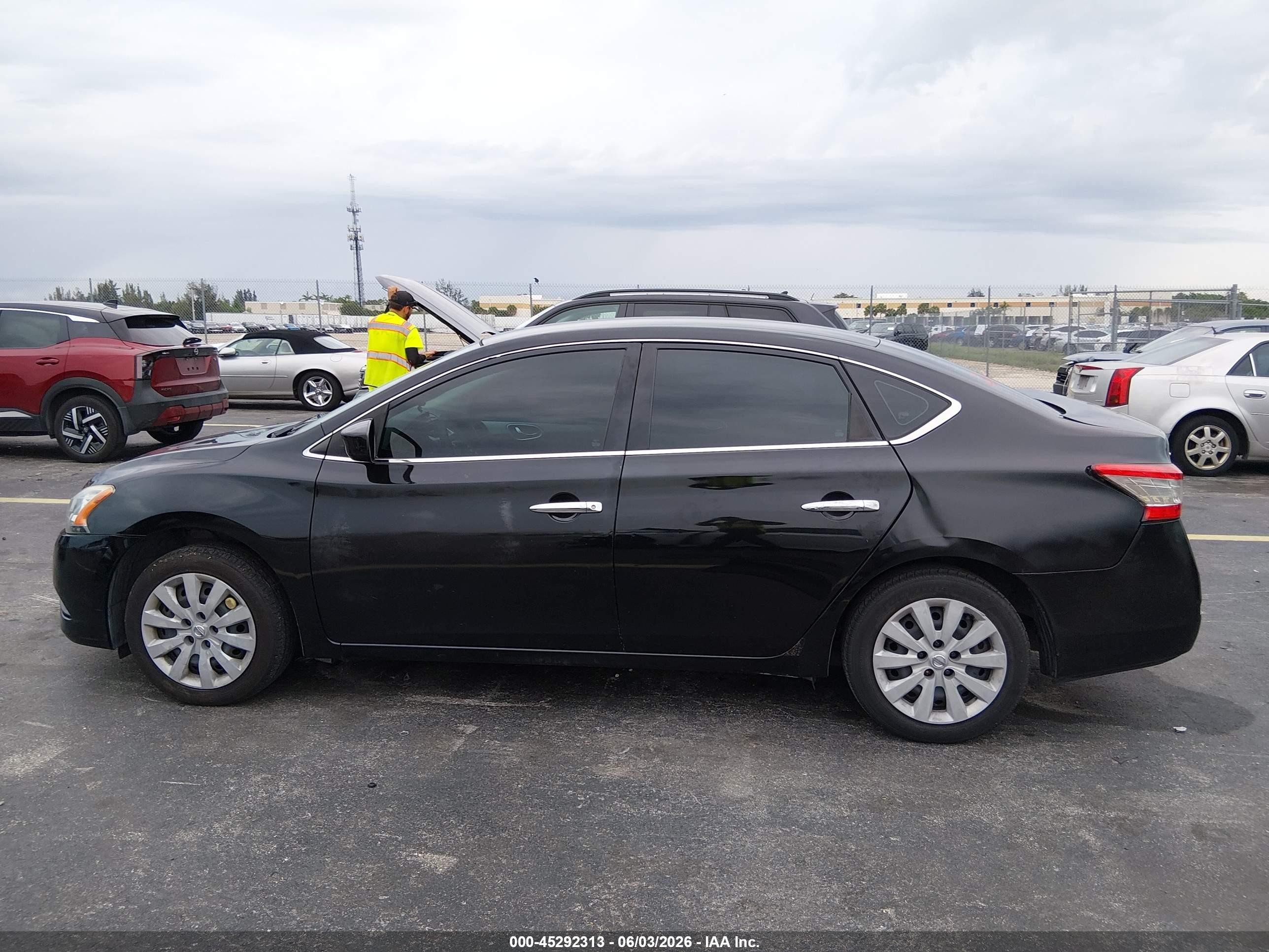 2014 Nissan Sentra Fe+ S/fe+ Sv/s/sl/sr/sv Black vin: 3N1AB7AP8EL670346