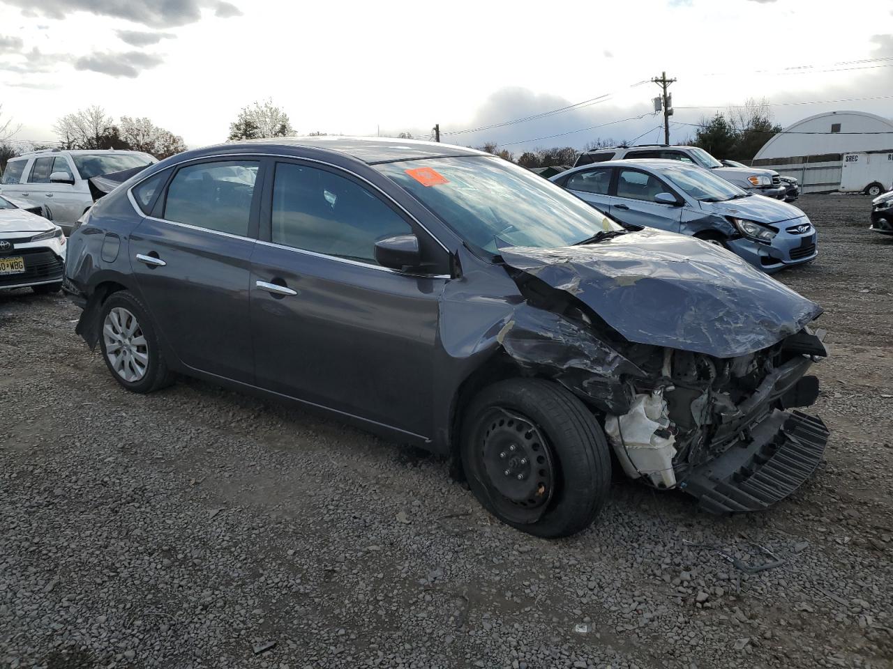 2014 Nissan Sentra S Gray vin: 3N1AB7AP8EL673277
